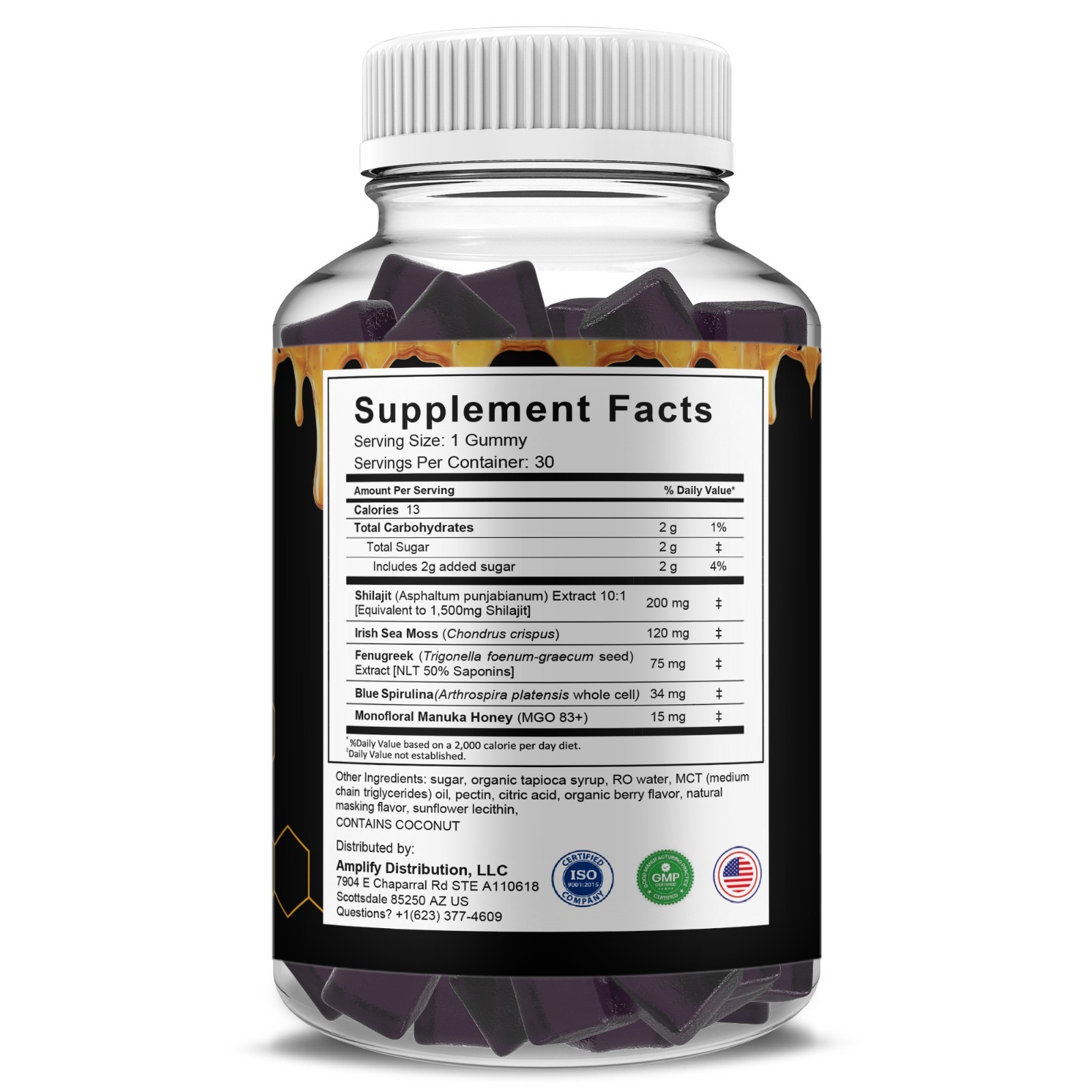 (2 Pack) Alpha Honey Performance Gummies, AlphaHoney Supplement (60 Gummies)