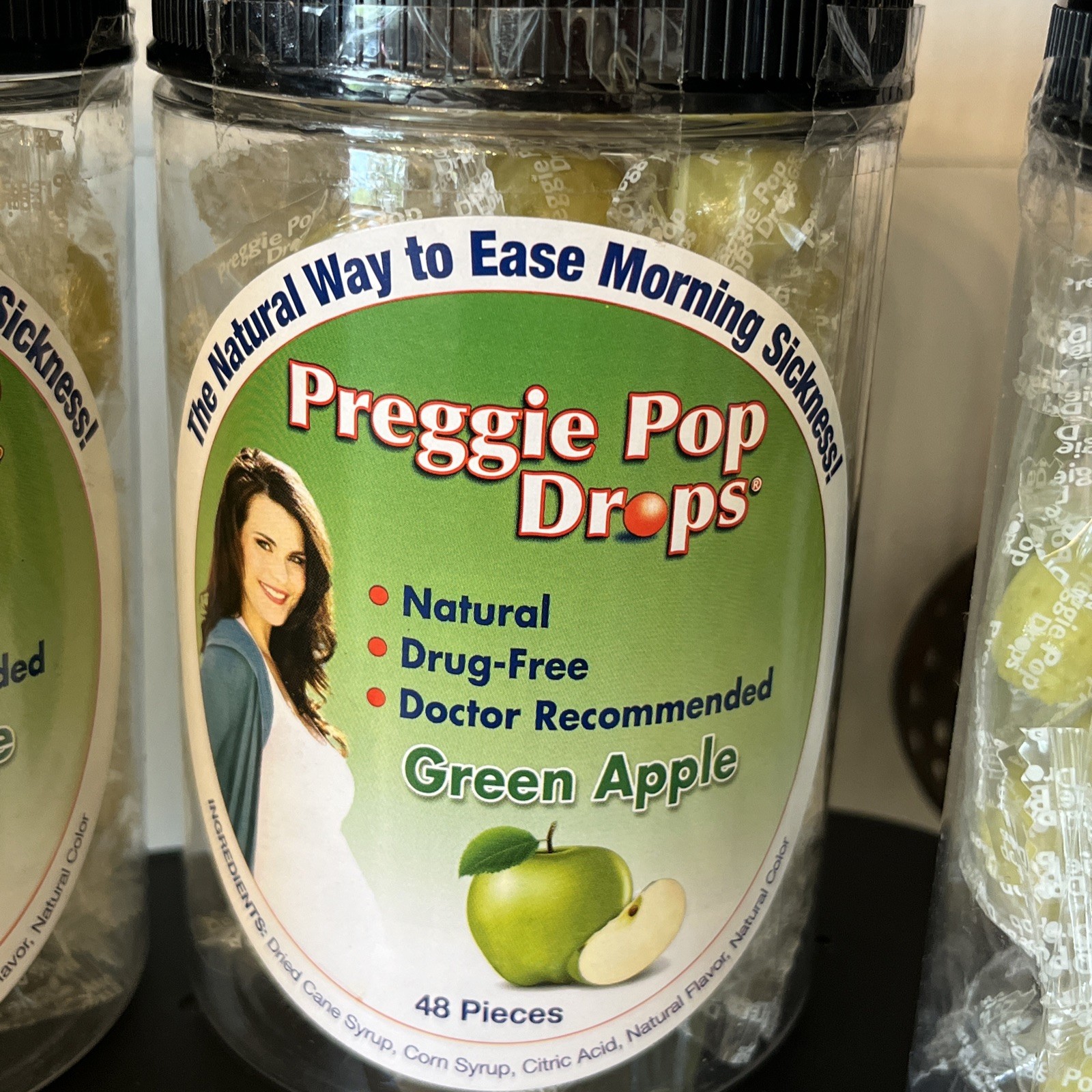 9 ct Preggie Pop Drops Morning Sickness Green Apple BB 12/25 B29 Retails $140