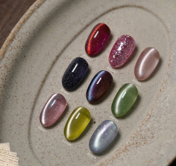 FROM THE NAIL Memory Box 9 Colors Magnetic Glitter Gel Nail Polish