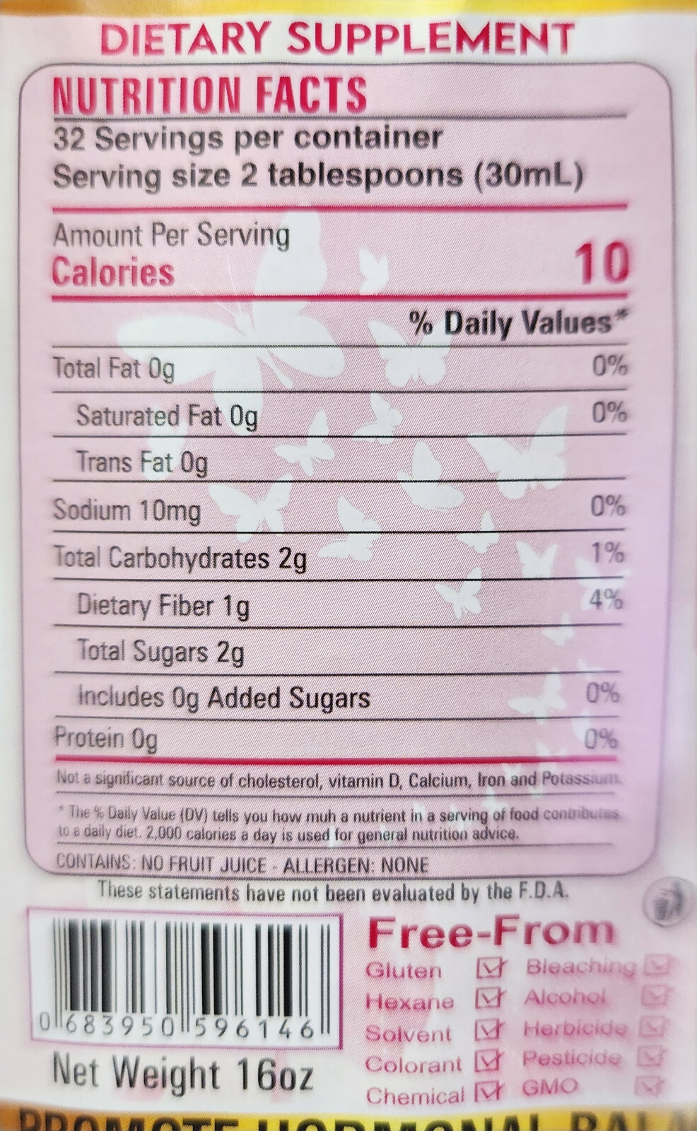 100 % Organic Uterine Fibroid Women’s Formula By Al-Riyan, 16 oz Free Shipping