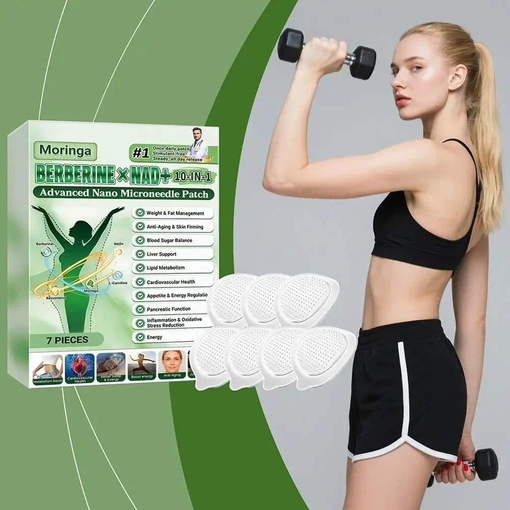 NEW GLORENDA Moringa Berberine x NAD+10-in-1 Advanced Nano Microneedle Patch