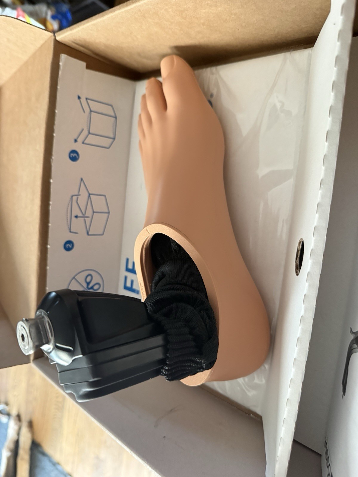 Össur Pro-Flex ST Foot Orthosis Prosthesis 27L Left Beige/Black PST0627L CAT 6