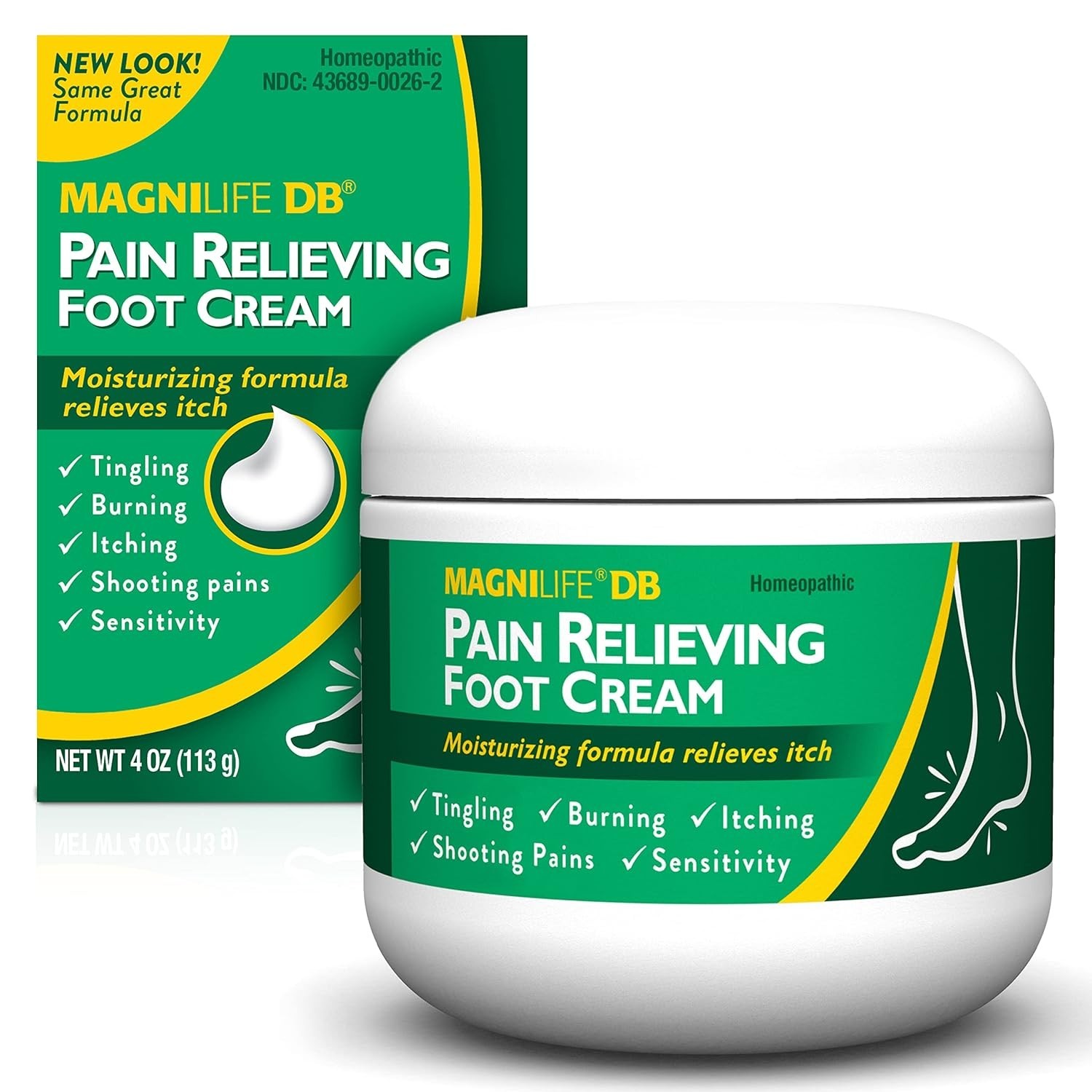 Gentle 4 Oz Jar Pain Relieving Foot Cream – Perfect for Sensitive Skin Relief