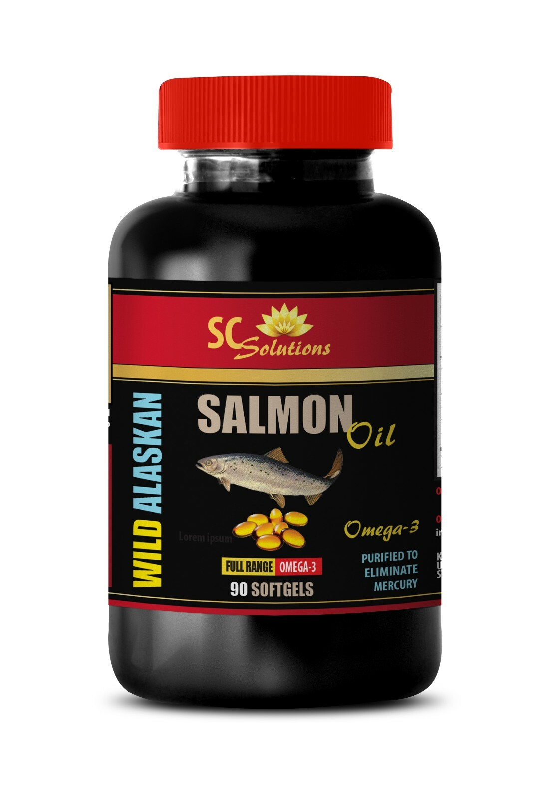 full range omega-3 – ALASKAN SALMON OIL 2000MG – cholesterol lowering 1B