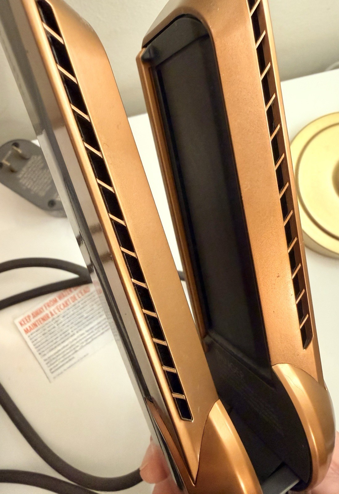 Dyson AirStrait Hair Straitener, Nickel/Copper, Used Once! (No box)