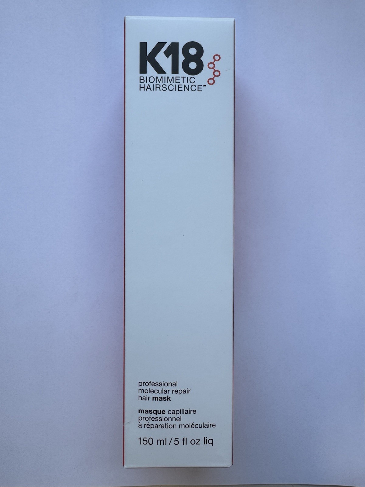 K18 Biomimetic Professional Molecular Repair Hair Mask 150ml/5oz RETAIL $120