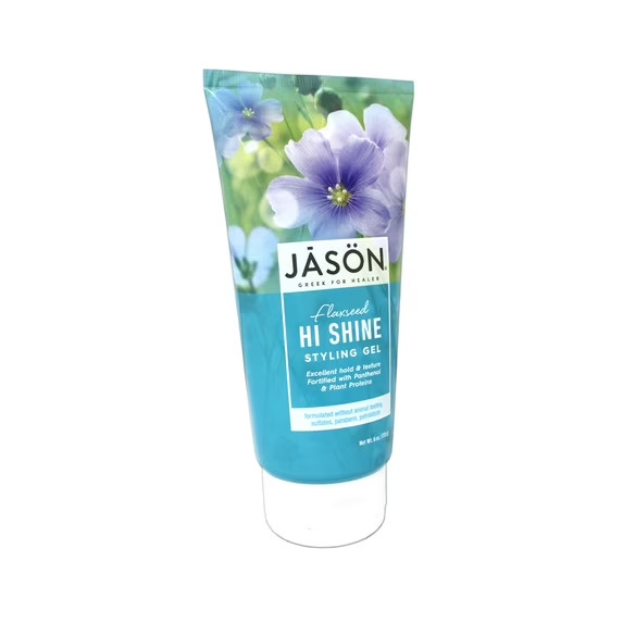 JASON Flaxseed Hi-Shine Styling Gel 6 Ounce Tubes (Pack of 2)