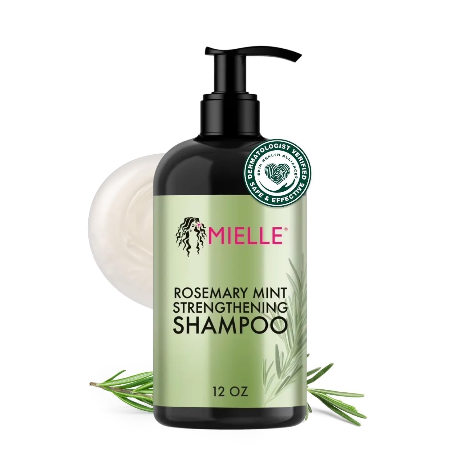 “Mielle Organics Rosemary Mint Hair Strengthening Biotin Shampoo (12 oz)