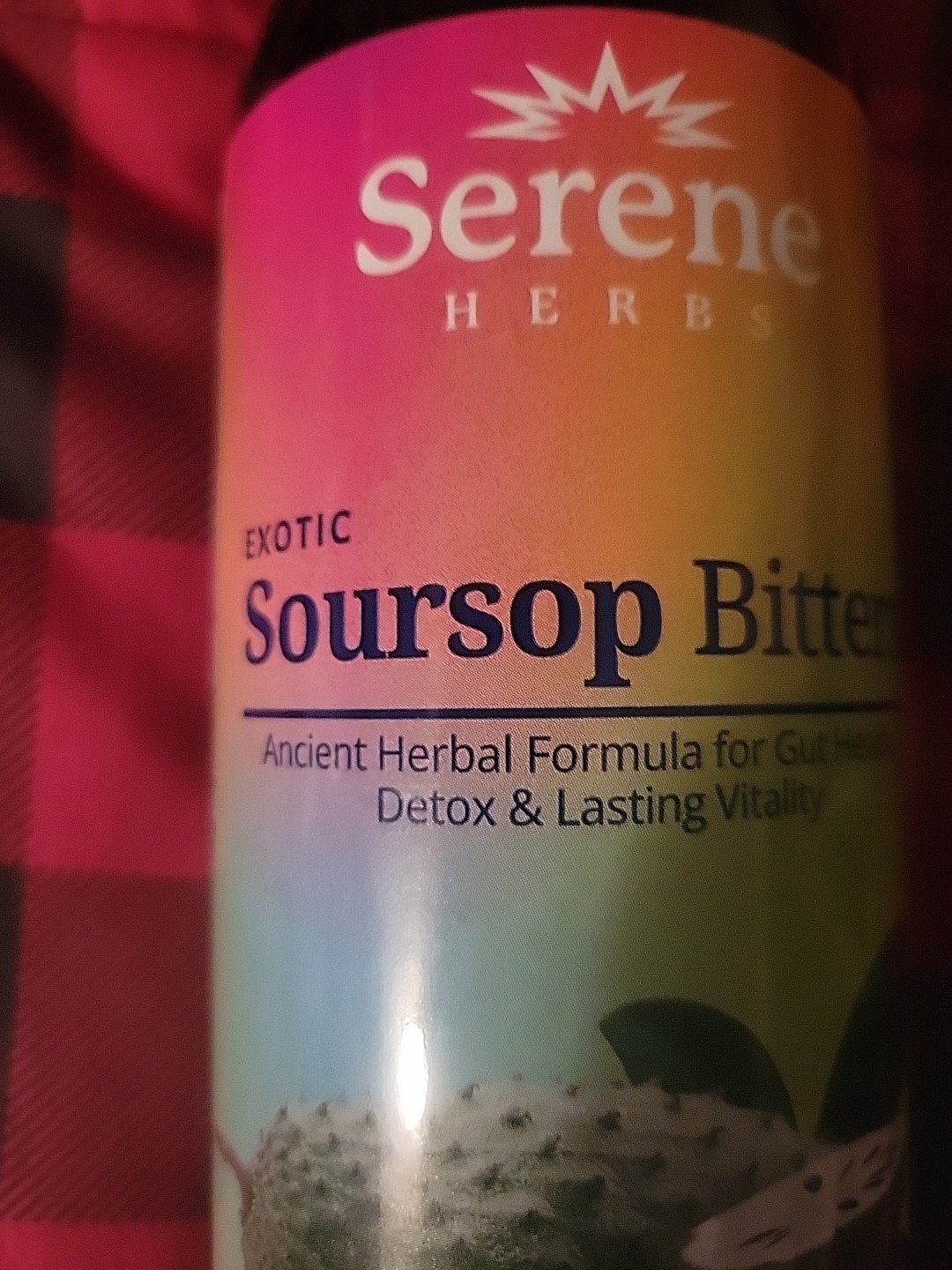 Serene Herbs Soursop Bitters Gut Health Detox Herbal Dietary Supplement 16oz