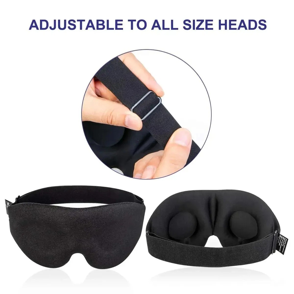 MZOO Luxury Sleep Eye Mask for Side Sleeper Men Women, Zero Eye Pressure 3D Mask