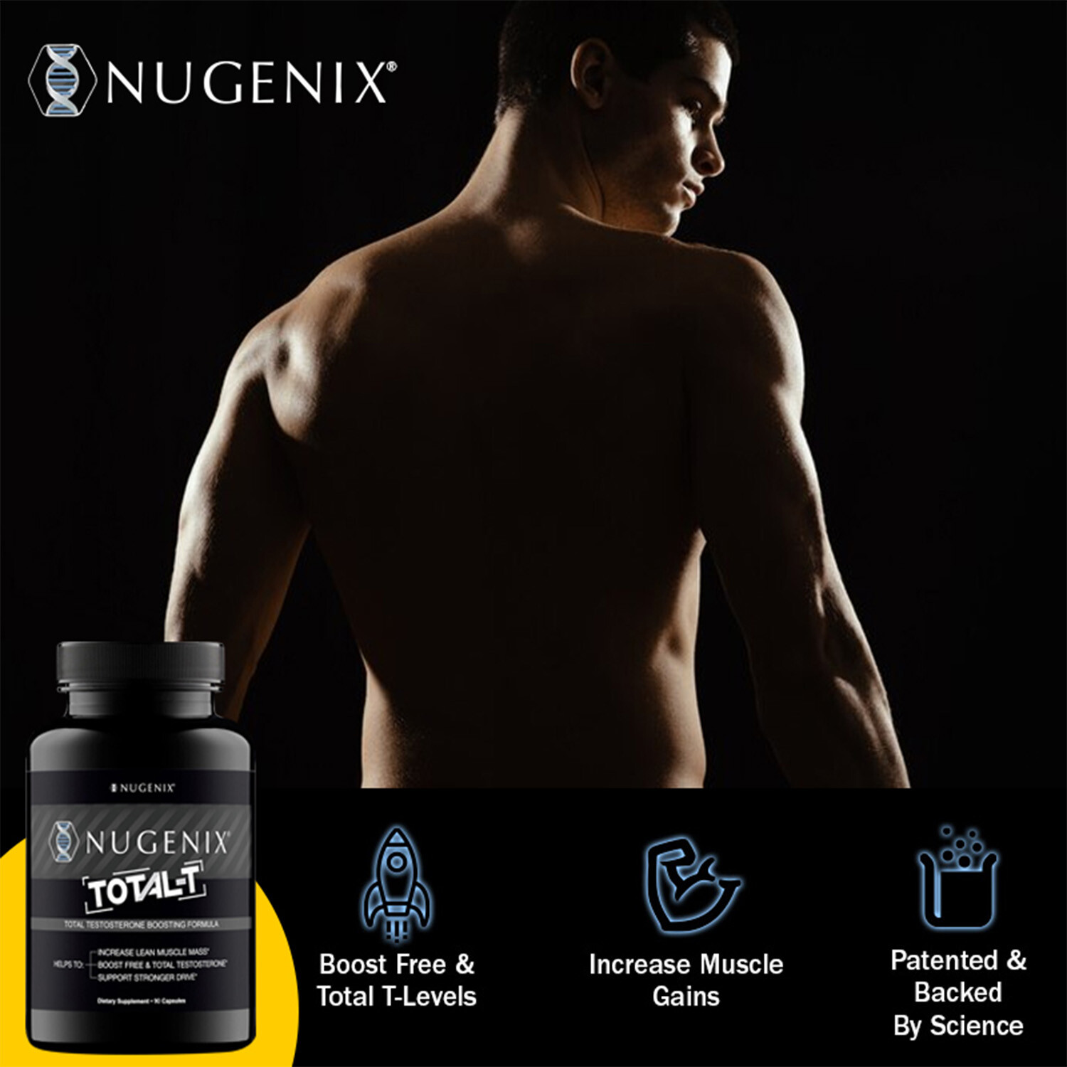 NUGENIX TOTAL-T – Testosterone Booster for Men, Energy, Endurance & Performance