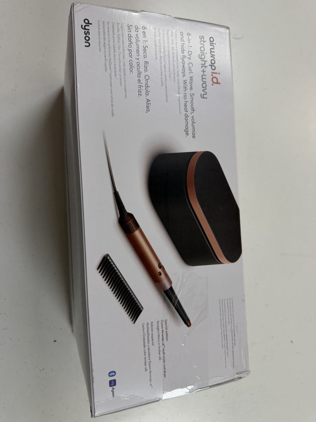 Dyson Airwrap i.d. Multi-Styler Straight+Wavy Long 1.6in – Amber Silk HS08