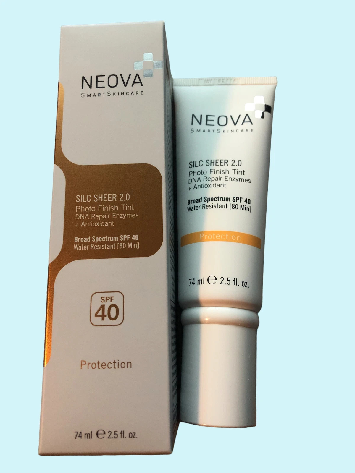 Neova DNA Damage Control Silc Sheer 2.0 Broad Spectrum SPF 40, 2.5 oz. EXP 9/26