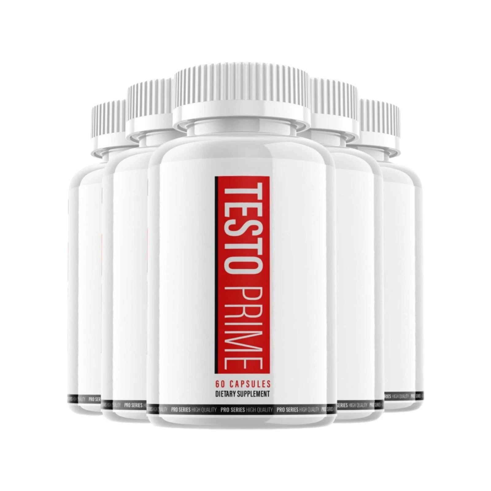 5-Pack Testoprime Capsules Extra Strength Formula Testo Prime