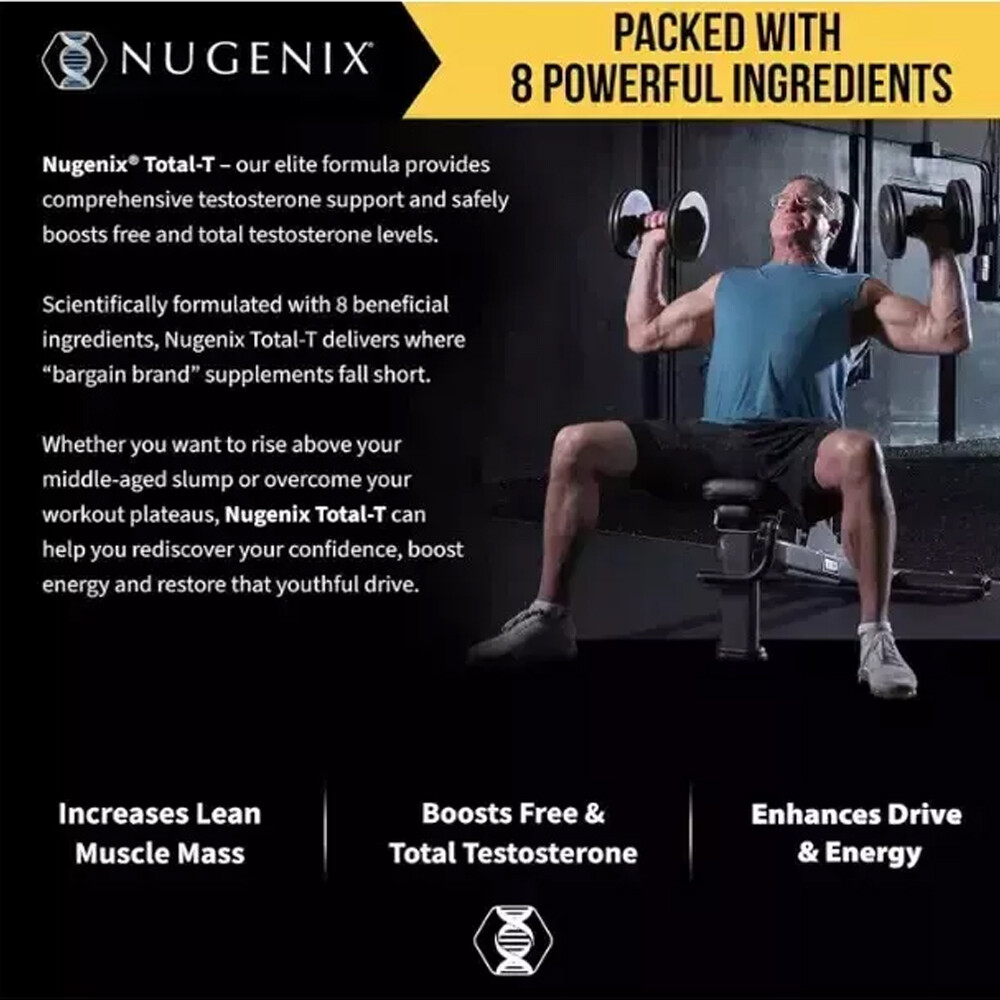 NUGENIX TOTAL-T 1985 Mg Replenish Energy Increased Power Improves Sexual Desire