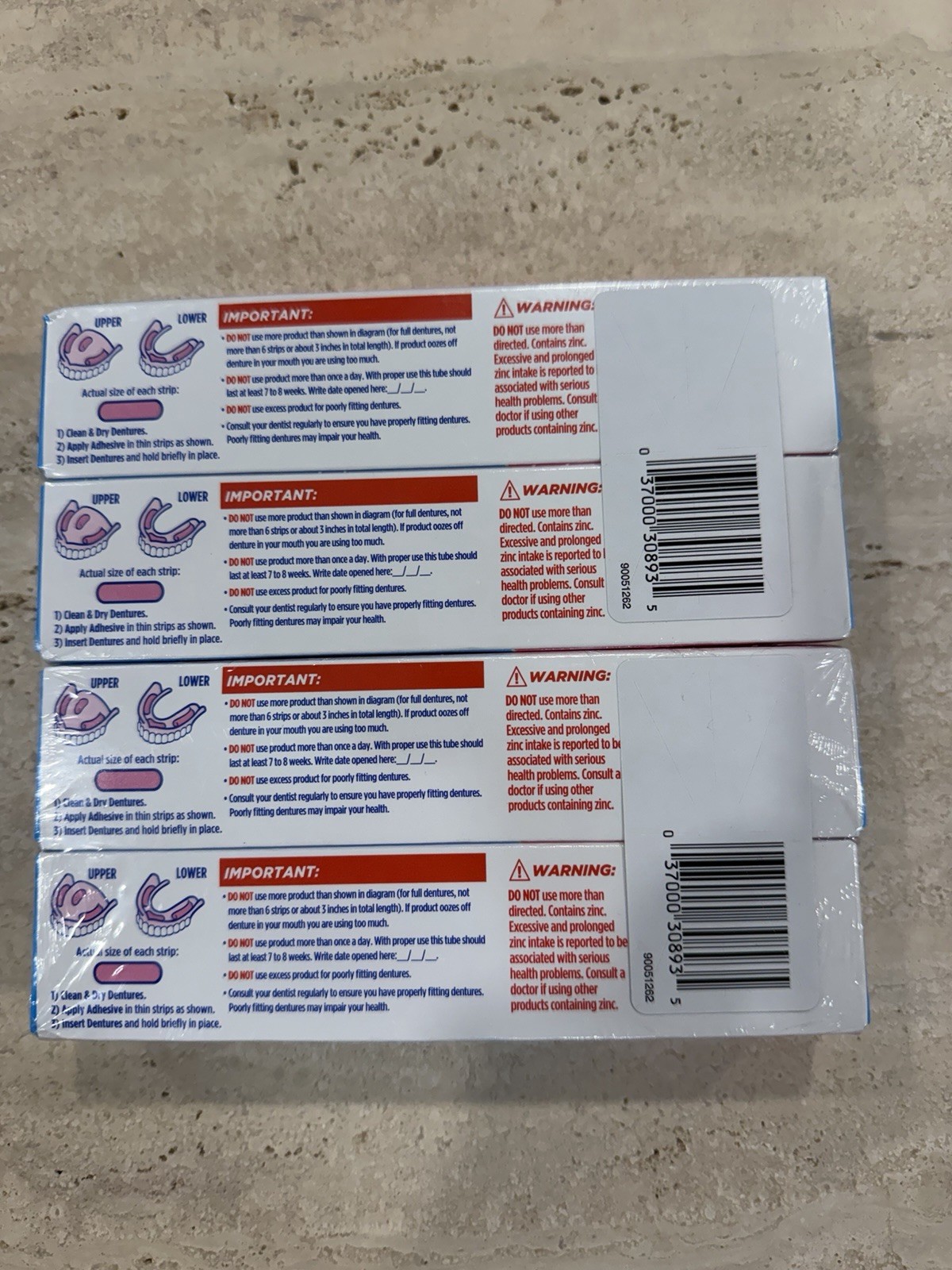 FIXODENT *ORIGINAL* DENTURE ADHESIVE CREAM 2 X 2-PK (4 TUBES) 2.4-OZ (68g) EA