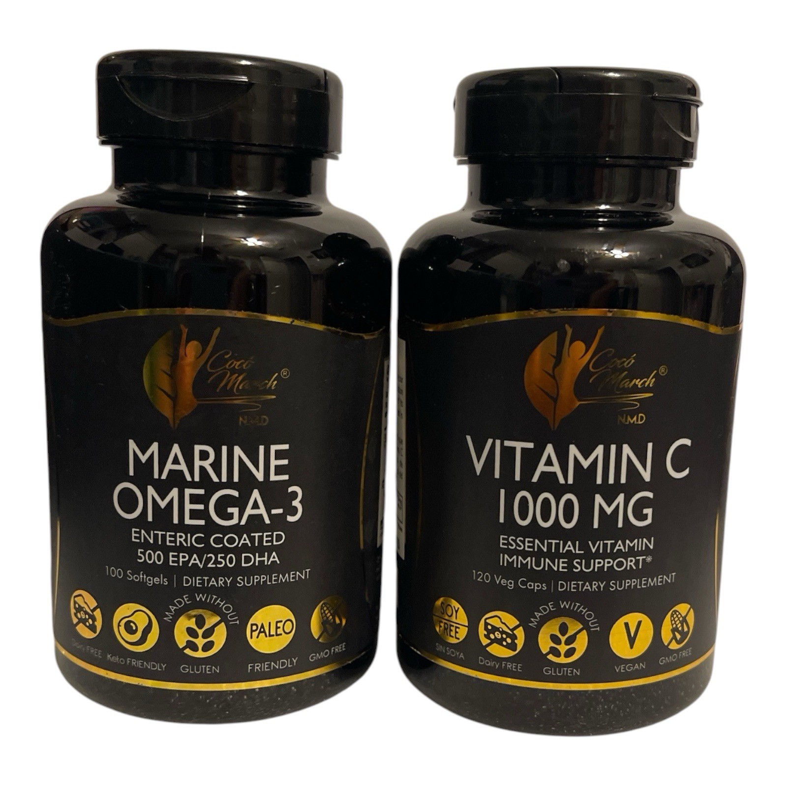 Coco March Omega-3 & Vitamin C 1000mg Bundle | 2 Pack