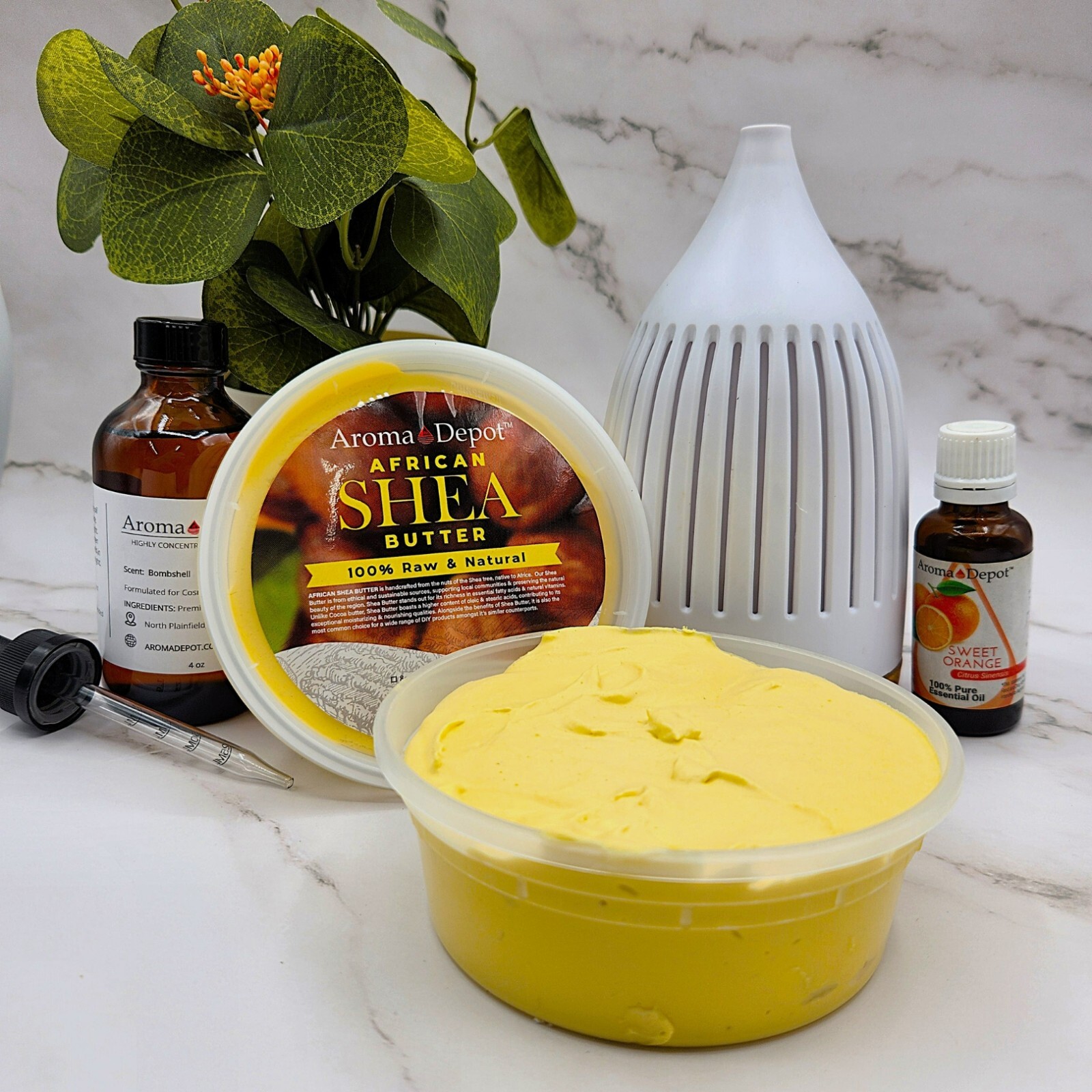 Whipped Shea Butter Unscented Shea Body Butter Moisturizer For Face Hair & Body