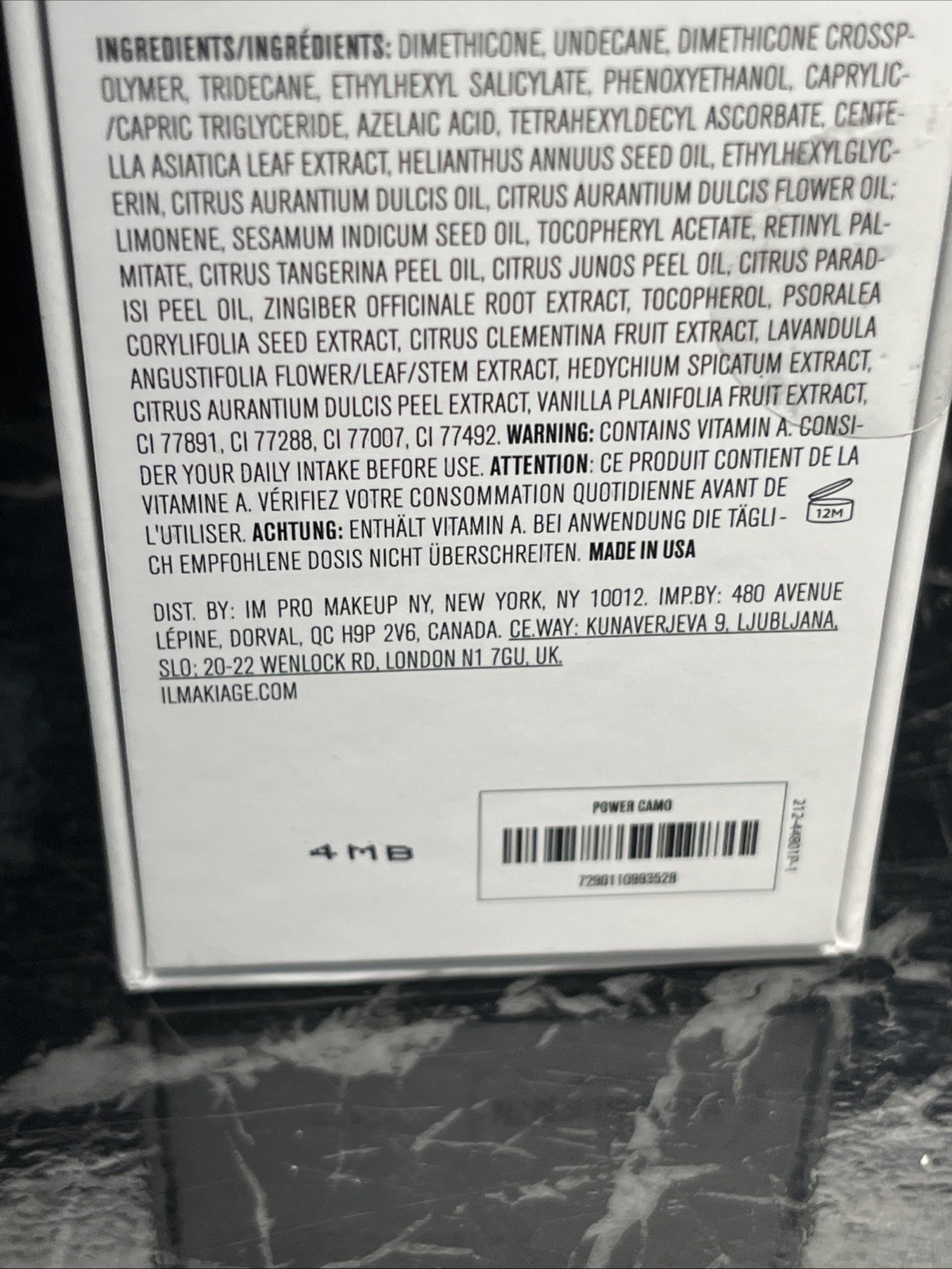 IL Makiag Skin Power Camo Age & Redness Control Primer 0.84 Fl Oz – NEW SEALED