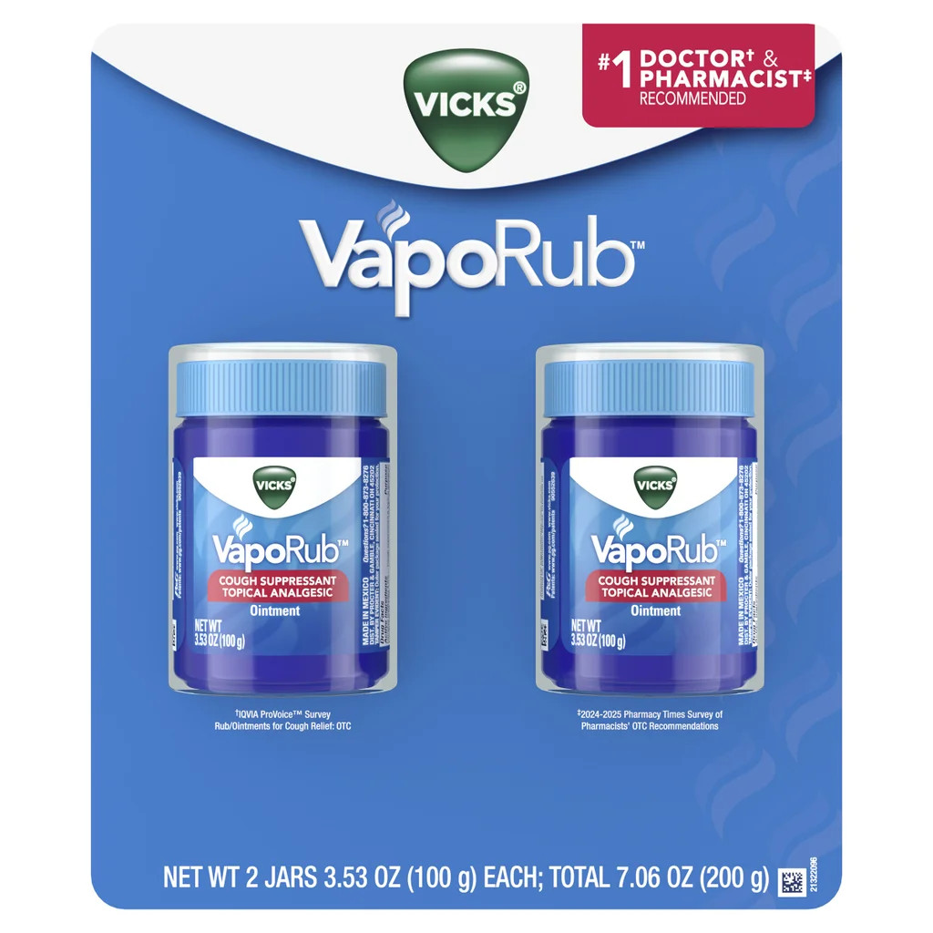 Vicks VapoRub Ointment 2 Pack x 3.53oz EXP-07/27