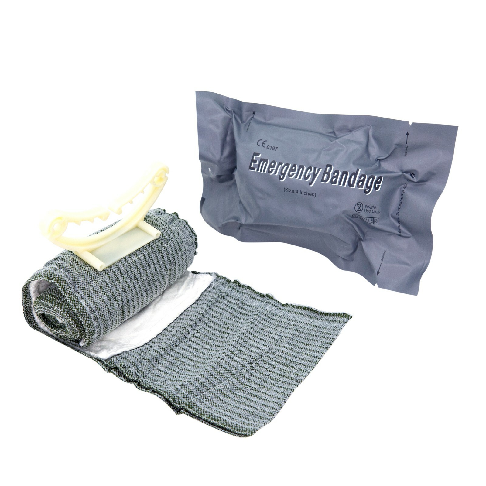 LINE2design Israeli 4” Emergency Compression Bandage – First Aid Dressing 2 Pack