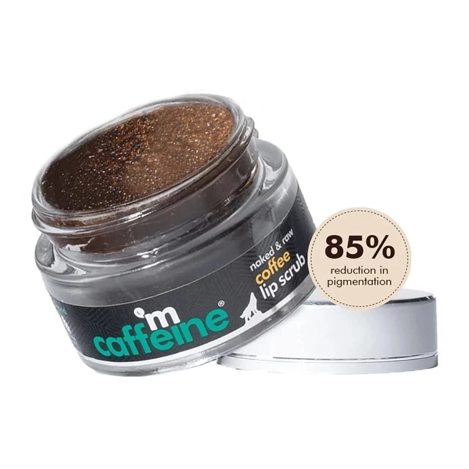 mCaffeine Coffee Lip Scrub Balm – 85% Reduction in Dark Lips & Pigmentation- 12g