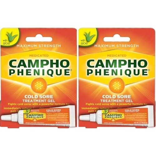 Campho Phenique Cold Sore and Fever Blister Treatment for Lips, Maximum Strength