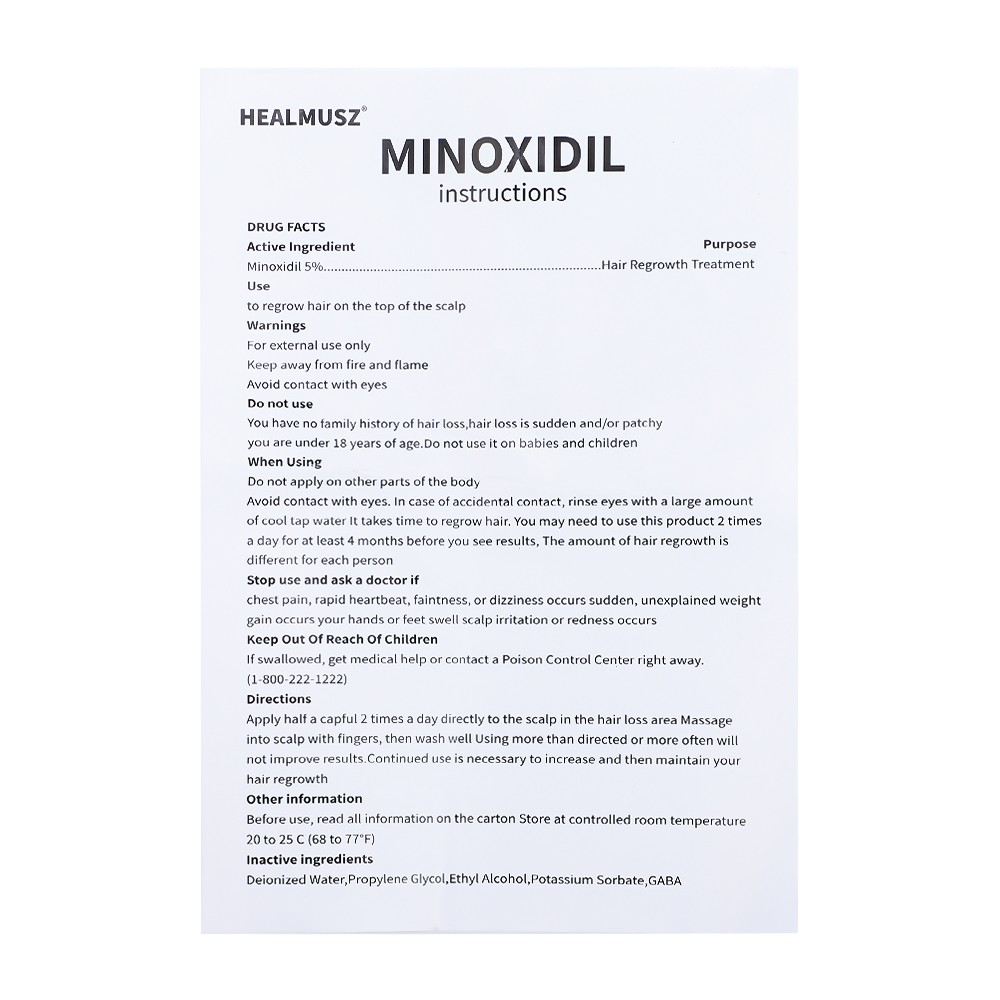 6 Pack Minoxidil 5% Extra Strength Men Hair Regrowth Treatment 6 Month Supply