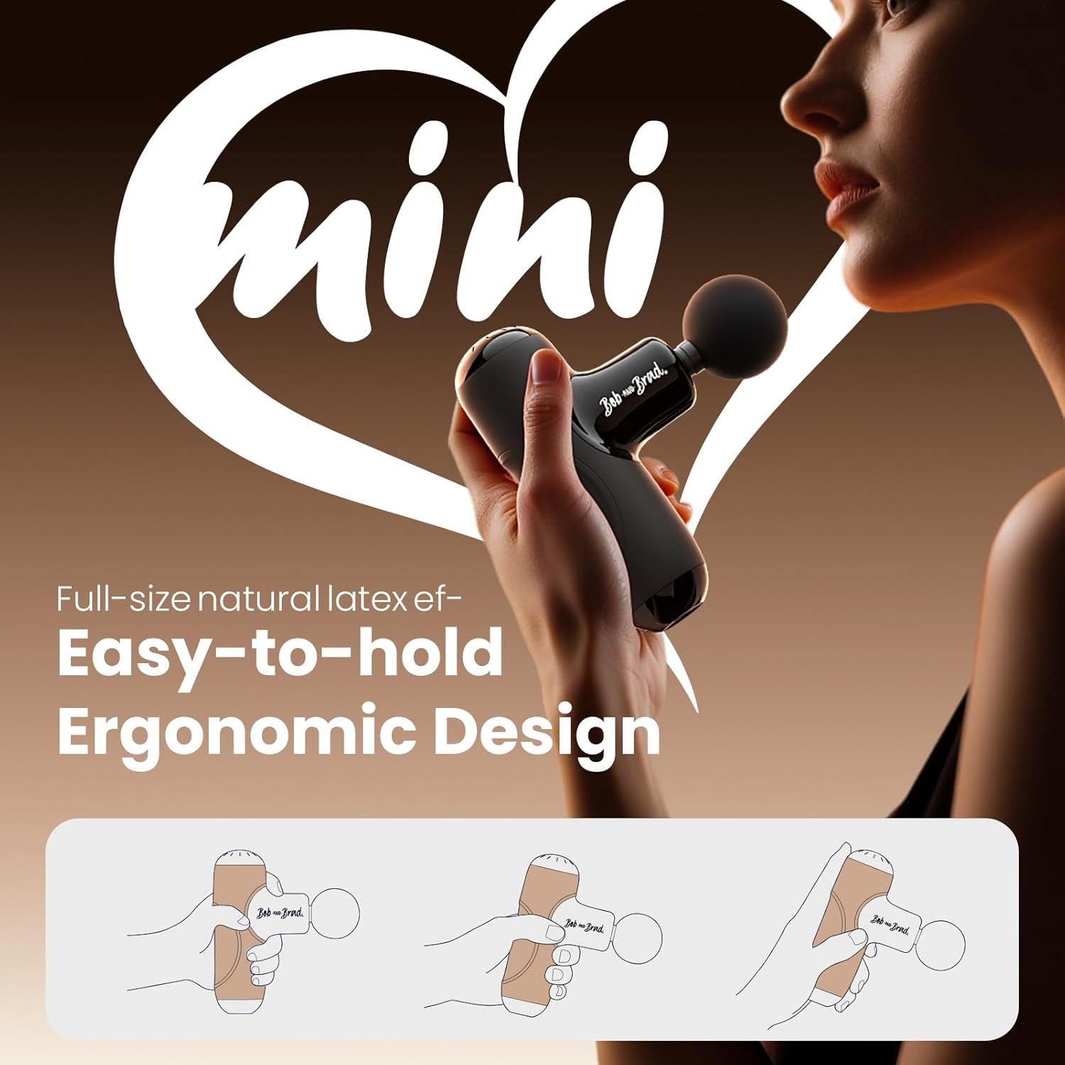 Bob and Brad Q2 Mini Massage Gun Muscle Massage Gun Deep Tissue For Pain Relief