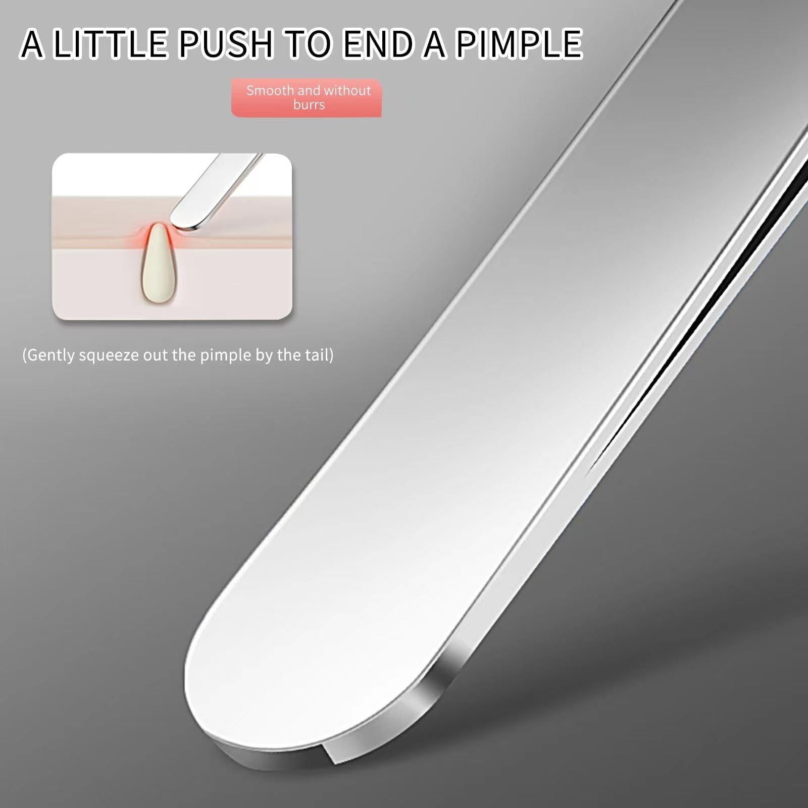 Professional Blackhead Tweezers Set – Stainless Steel Pimple Popper Tool Kit, Ex
