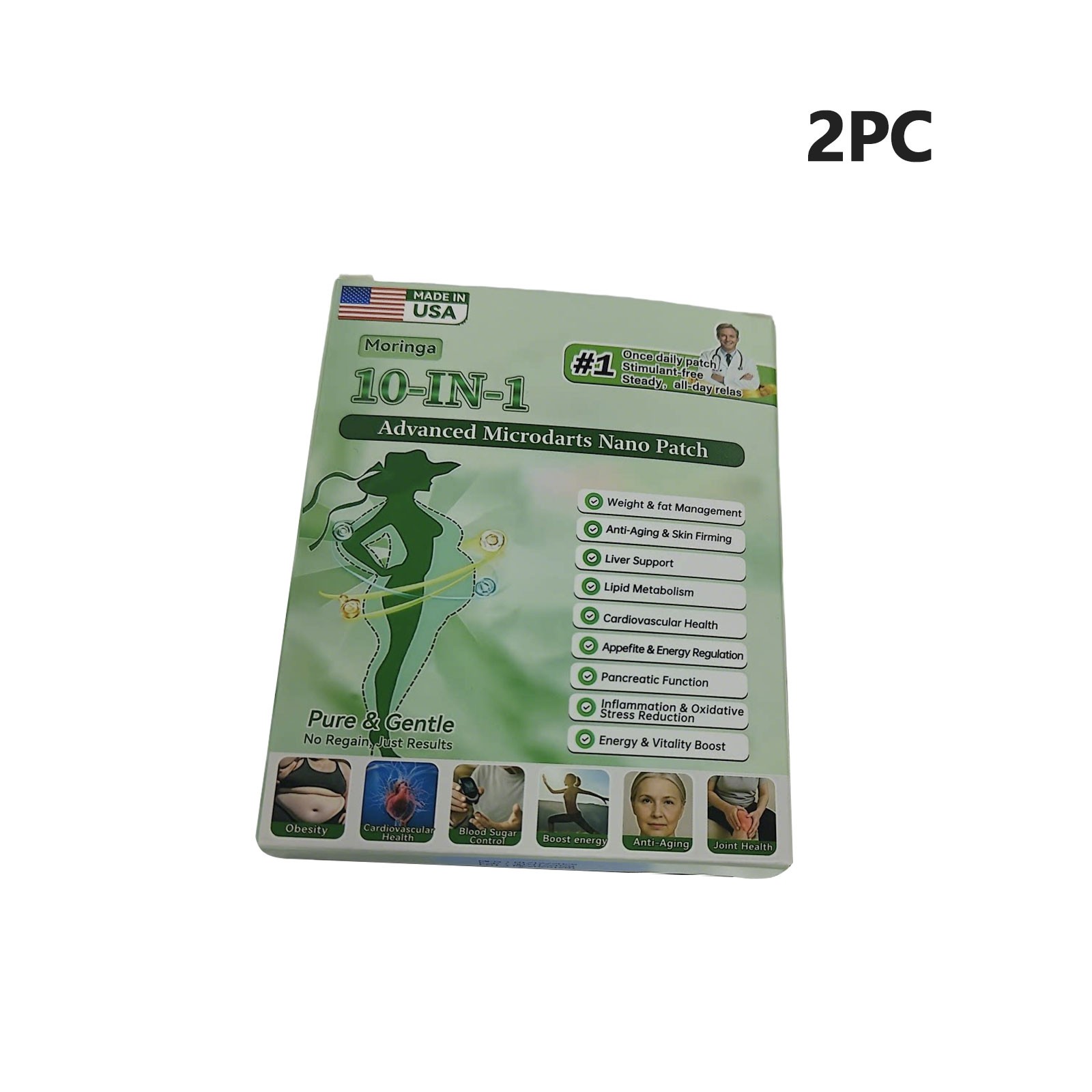 InsLemon Moringa Berberine AMPK 10-in-1 Metabolic Support Nano Microneedle Pat1x
