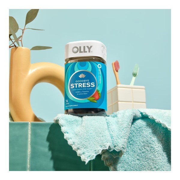 OLLY Goodbye Stress Gummies with GABA,L-Theanine & Lemon Balm-Berry Verbena-42ct
