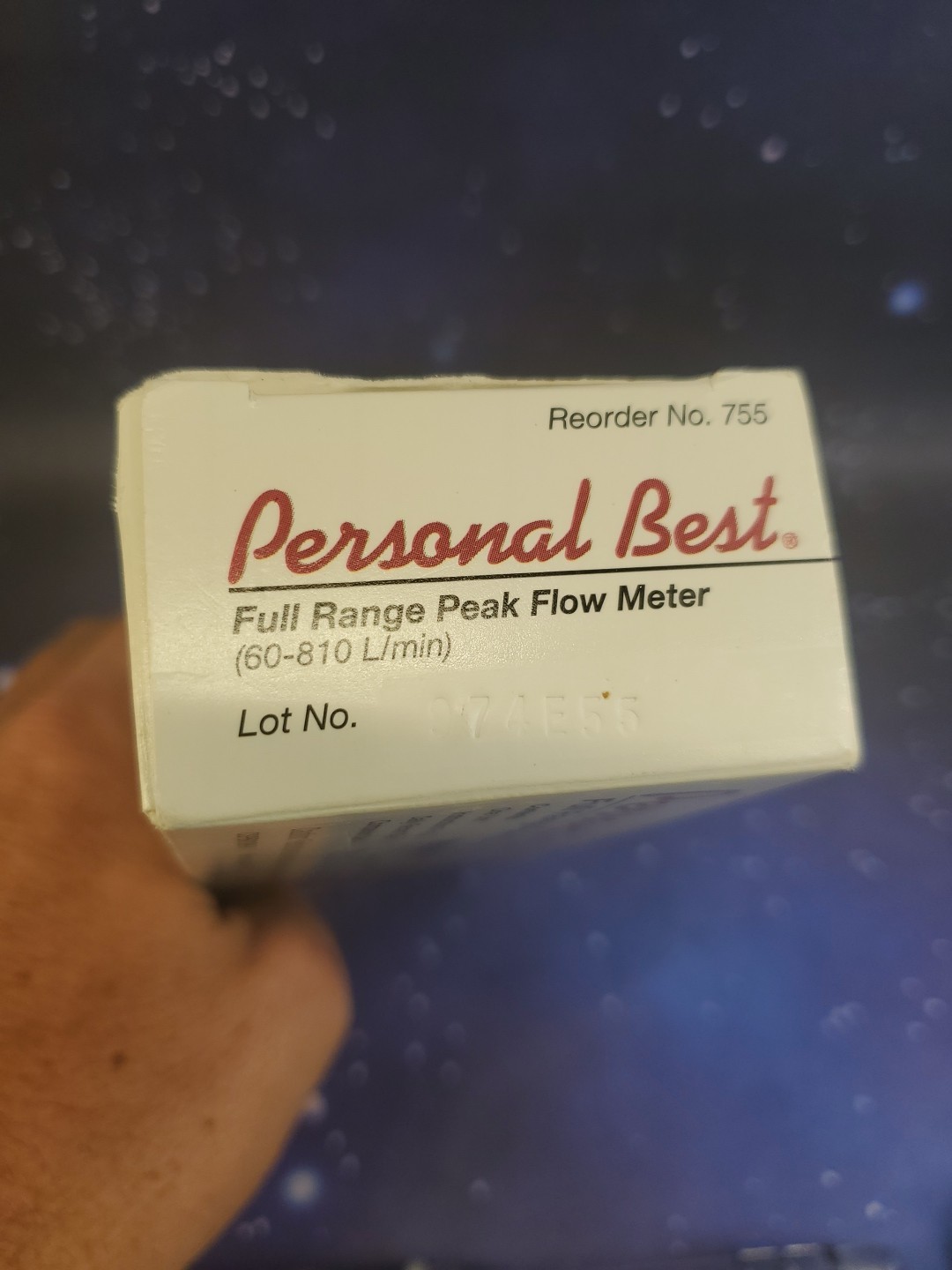 Personal Best Full Range Peak Flow Meter w/ Asthma Management Zone 60-810 L/min