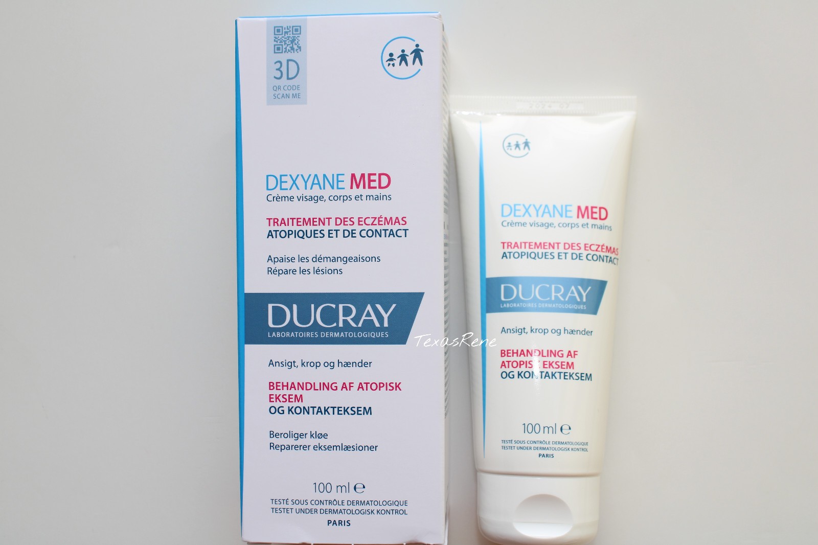 Ducray Dexyane MeD Soothing Repair Cream 100ml,3.38 oz dry skin eczema