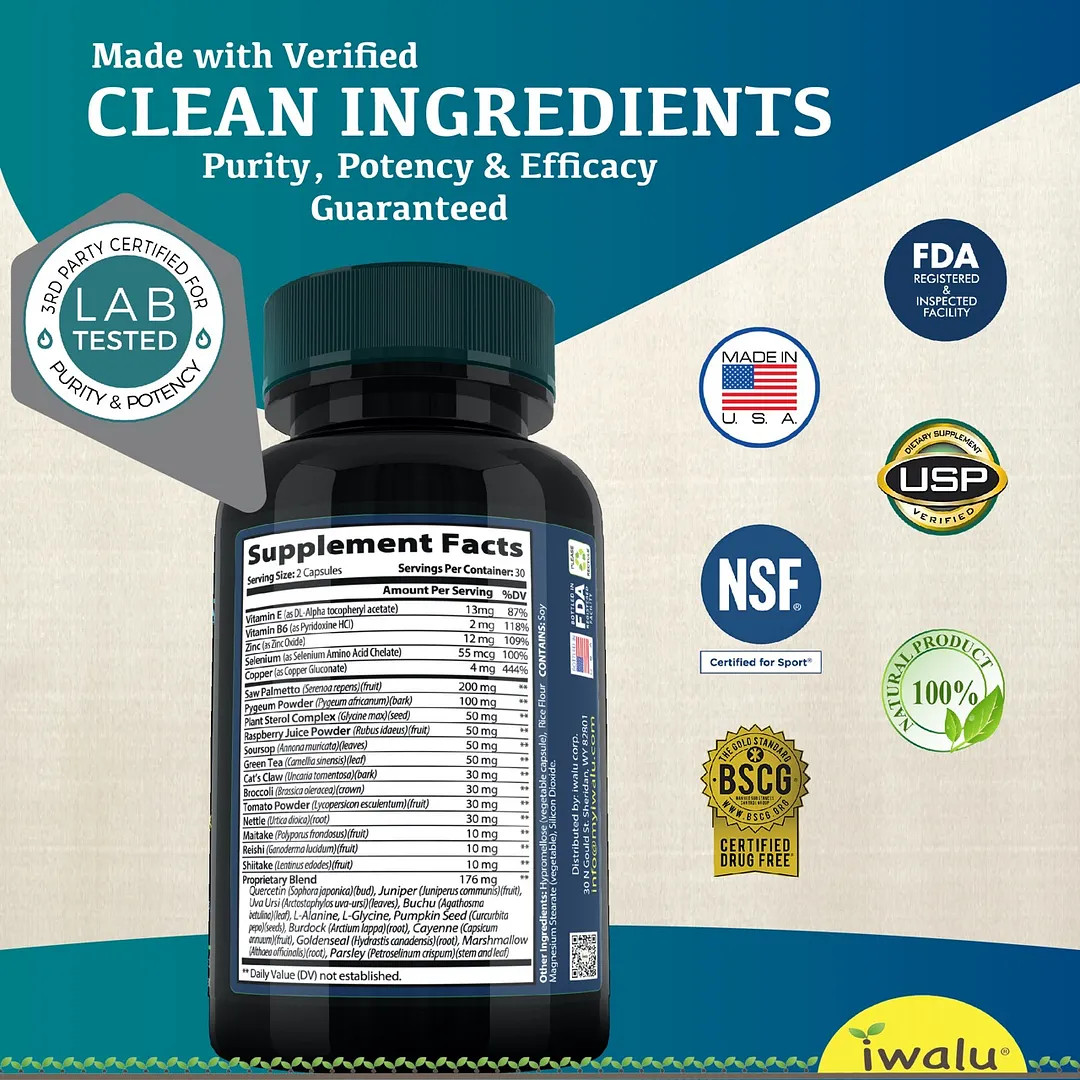 Natural De La Próstata Ayuda | Mejora Suplemento ENVIO GRATIS