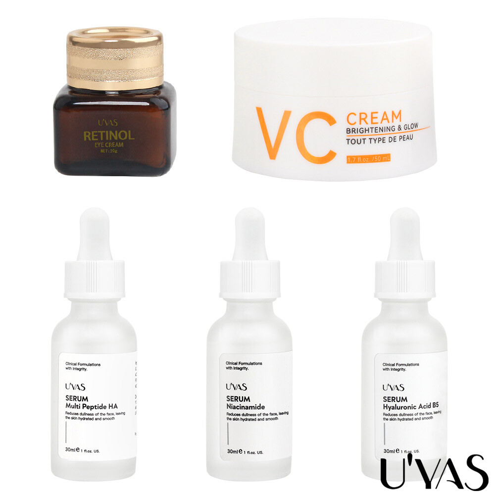 5PCS Essence Face Cream Eye Cream Set For All Skin Types Improve Damaged Skin