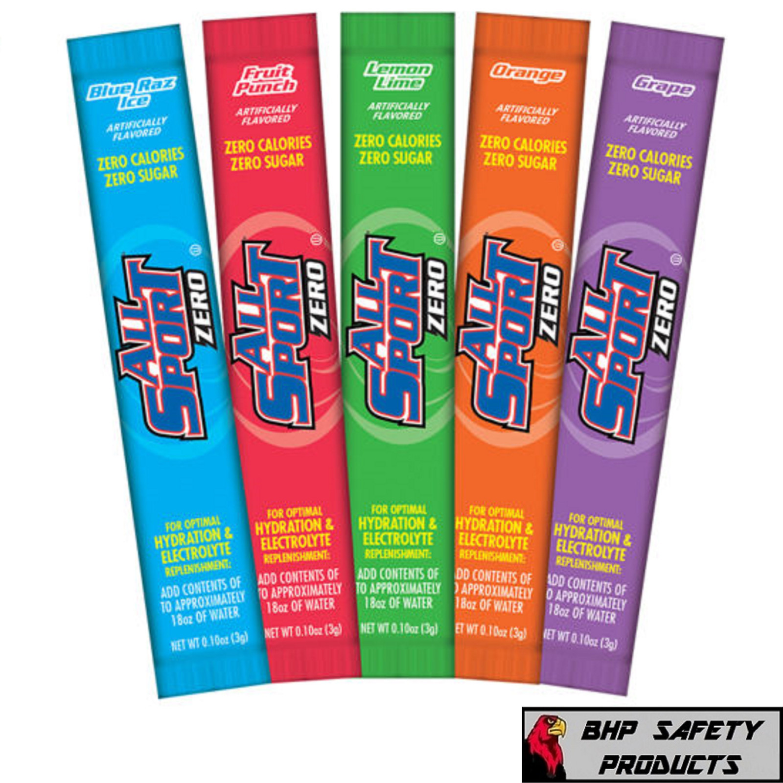 ALL SPORT ZERO CALORIE POWDER HYDRATION STICKS, SUGAR FREE SPORTS DRINK MIX