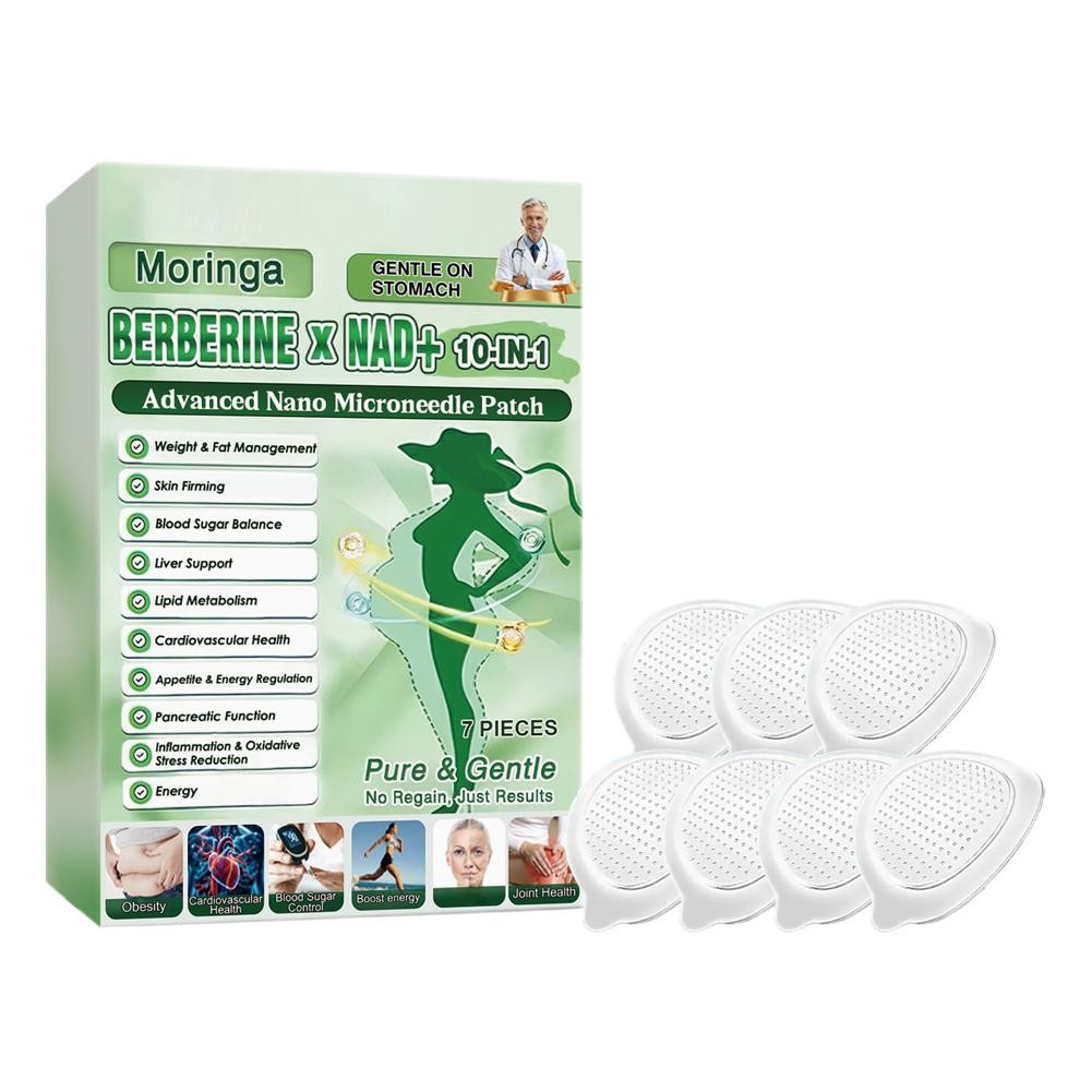6 Box Moringa Berberine 10-in-1 Advanced Nano Microneedle Patches 7Pcs/Box US