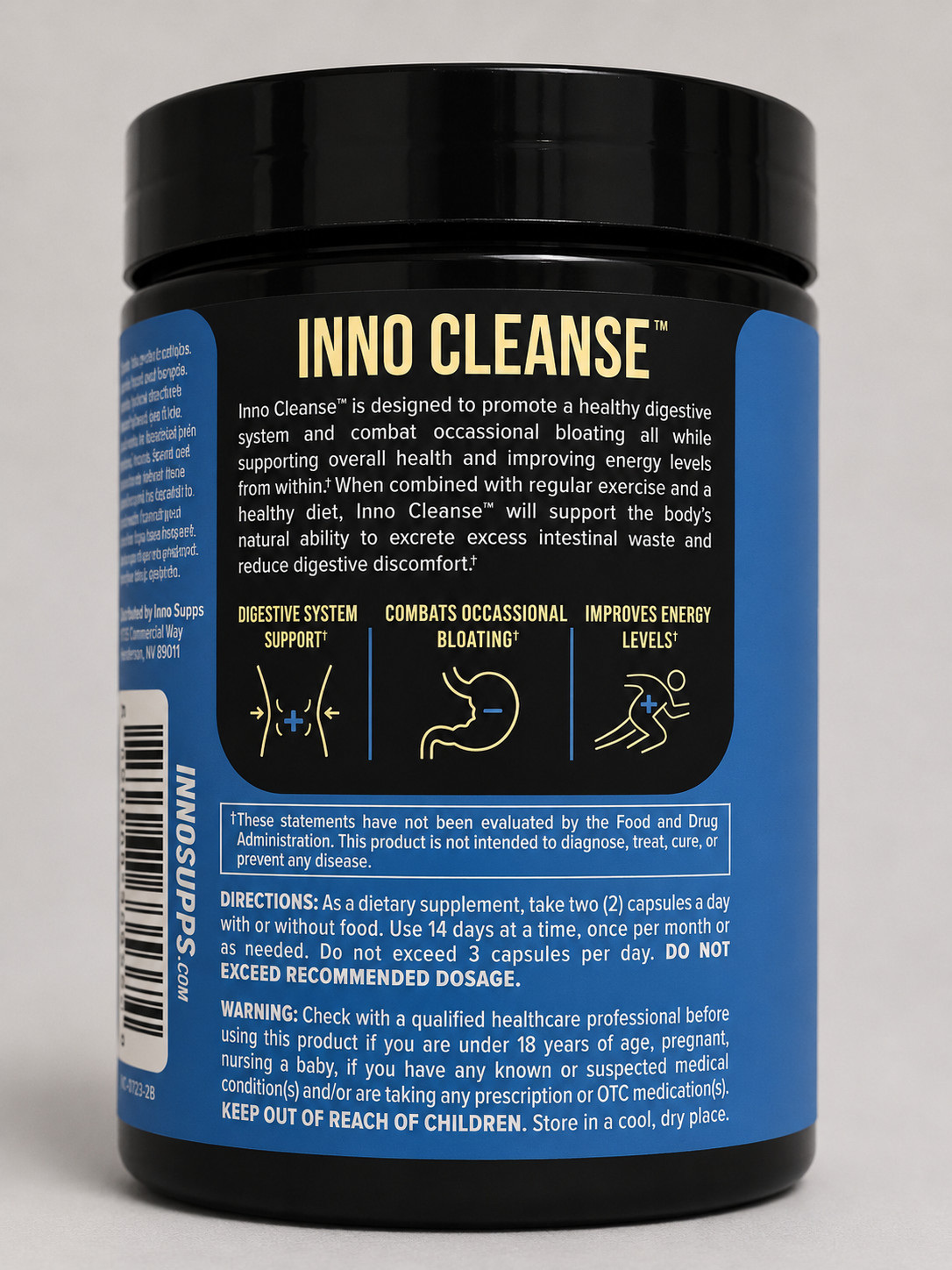Inno Supps Inno Cleanse Digestive Support Dietary Supplement 60 Capsules