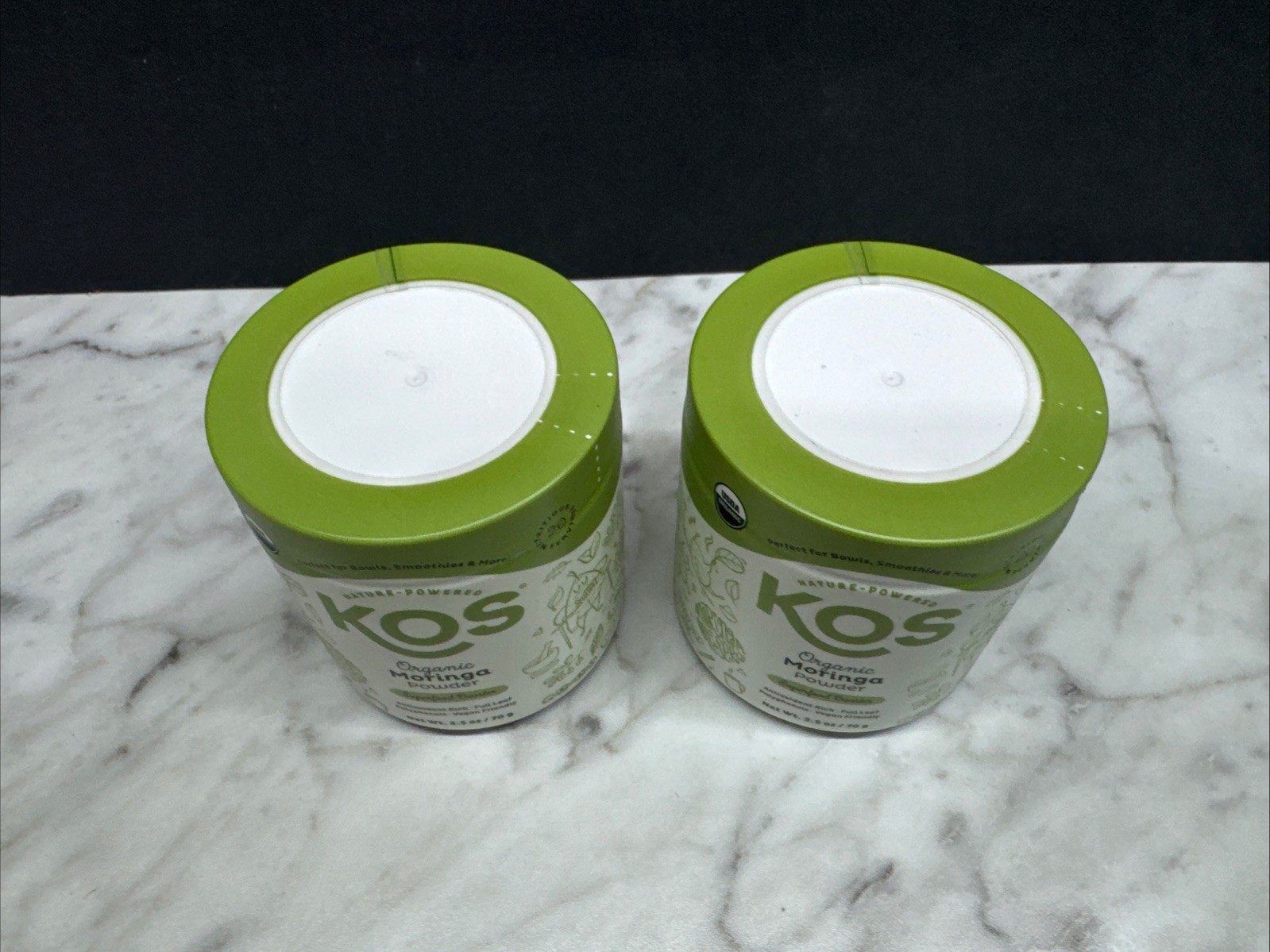 2 Packs – KOS Superfood Booster Organic Moringa Powder 2.5 oz Exp 05/01/2025