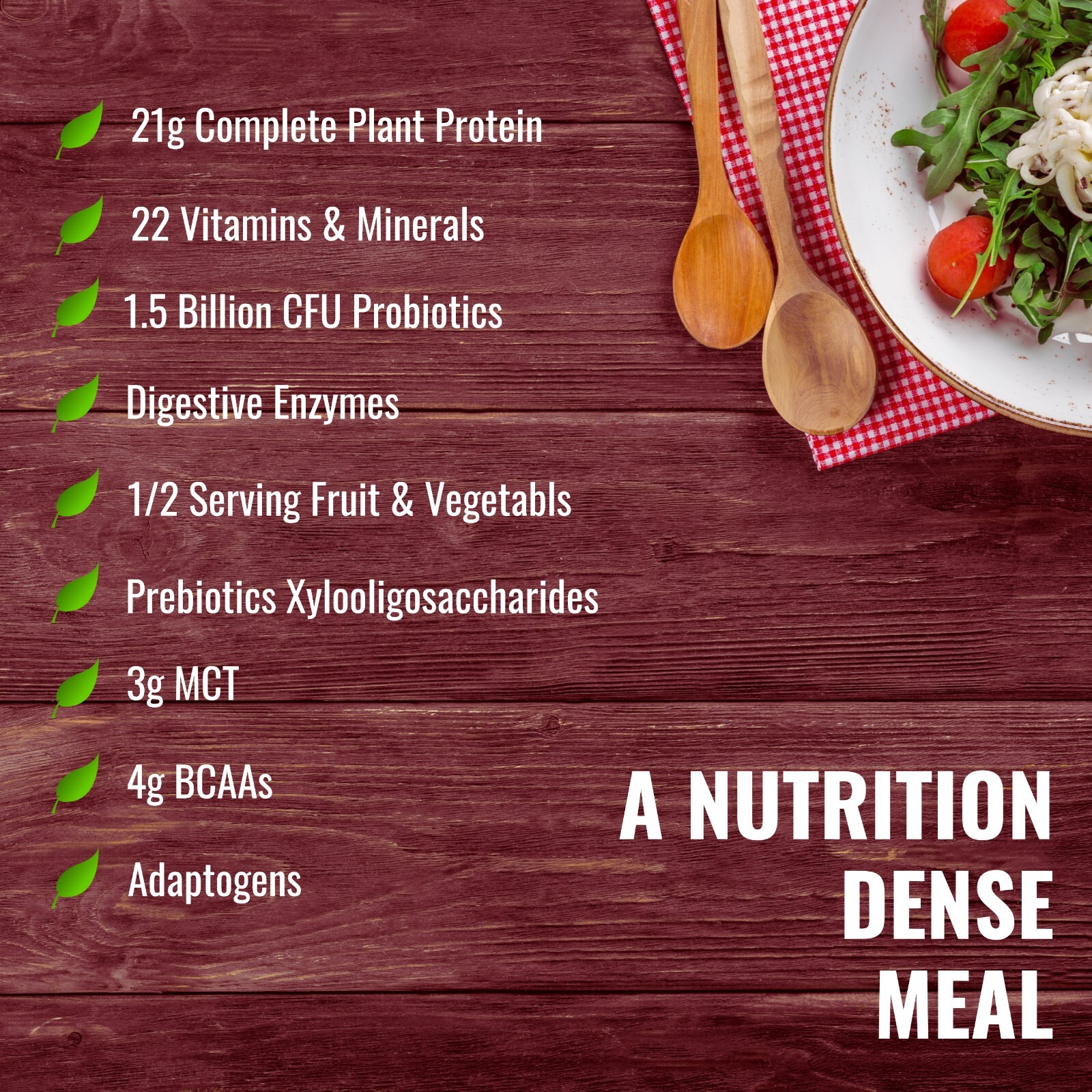 Vegan Meal Replacement Shake Strawberry Banana – 15 Plant Based Protein Meals