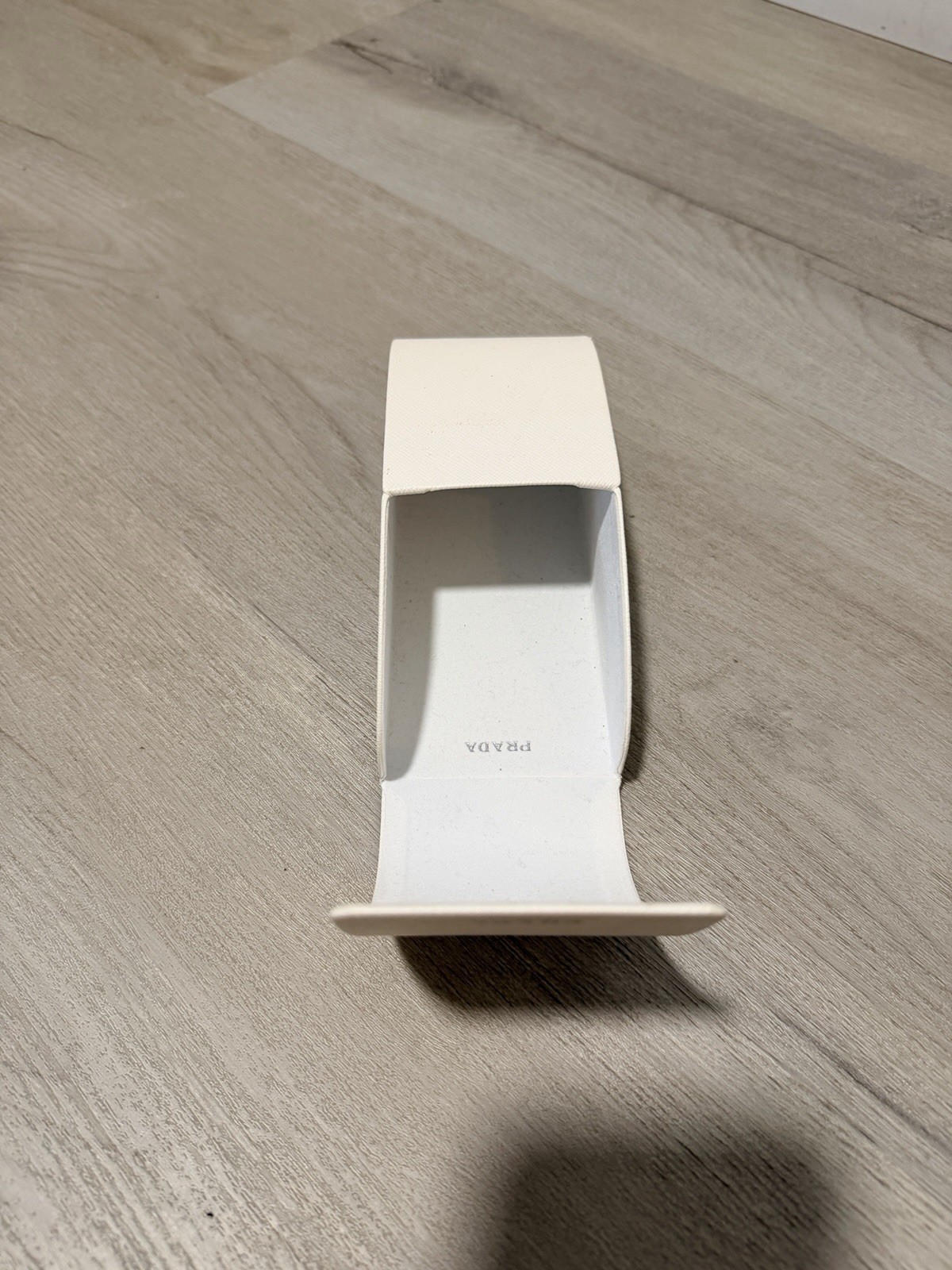 PRADA White Hard Eyeglass Case for Glasses, Unisex Adult, Protective Shell