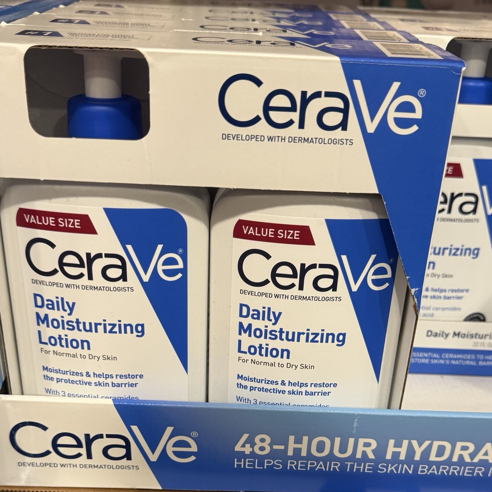 CeraVe Daily Moisturizing Lotion Fragrance-Free 2×16 fl oz w/HA Ceramides
