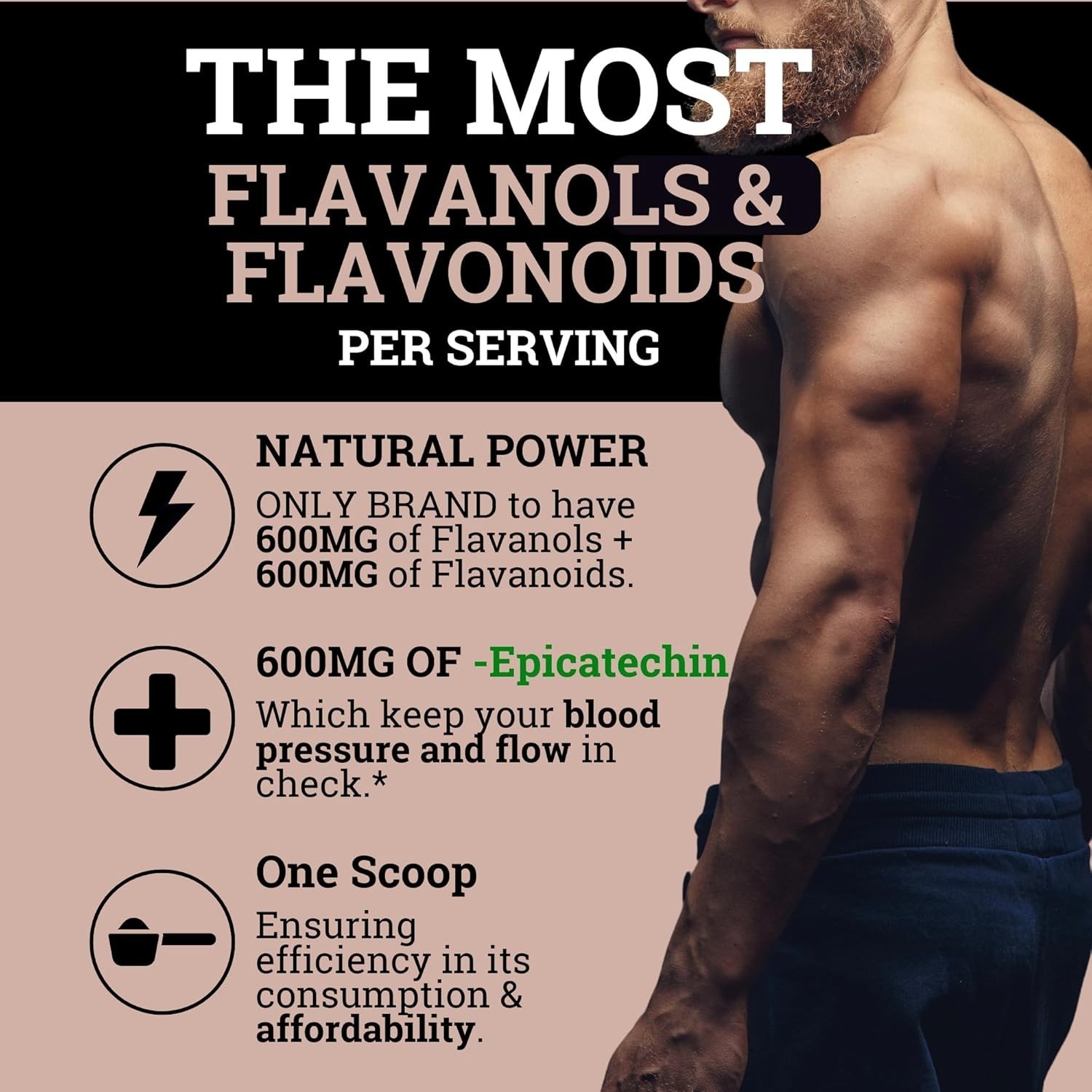 Black Forest High Flavanol Cocoa Powder and Flavonoids Supplements 1200mg