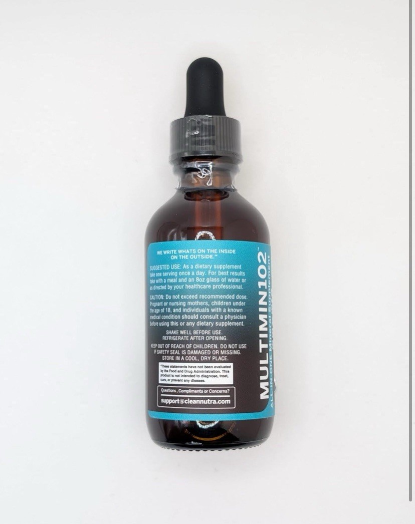 Clean Nutra Sea Moss Liquid Drops 2pk Organic Multi Vitamin Mineral Exp 01/2027