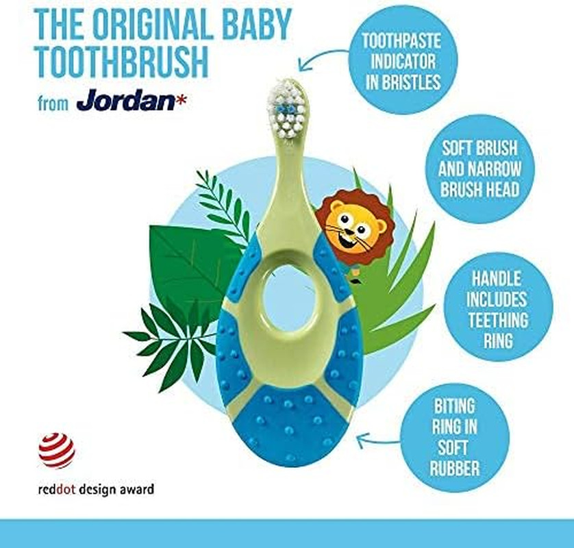 | Step 1 Baby Toothbrush | 0-2 Years, Soft Bristles, BPA Free | Green & Blue …