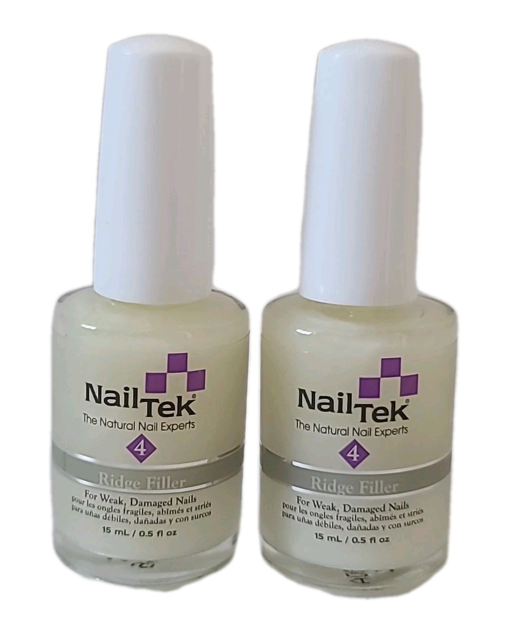 ( LOT OF 6 ) Nail Tek #4 Ridge Filler 0.5 fl oz / 15 mL For WEAK, DAMAGED NAILS