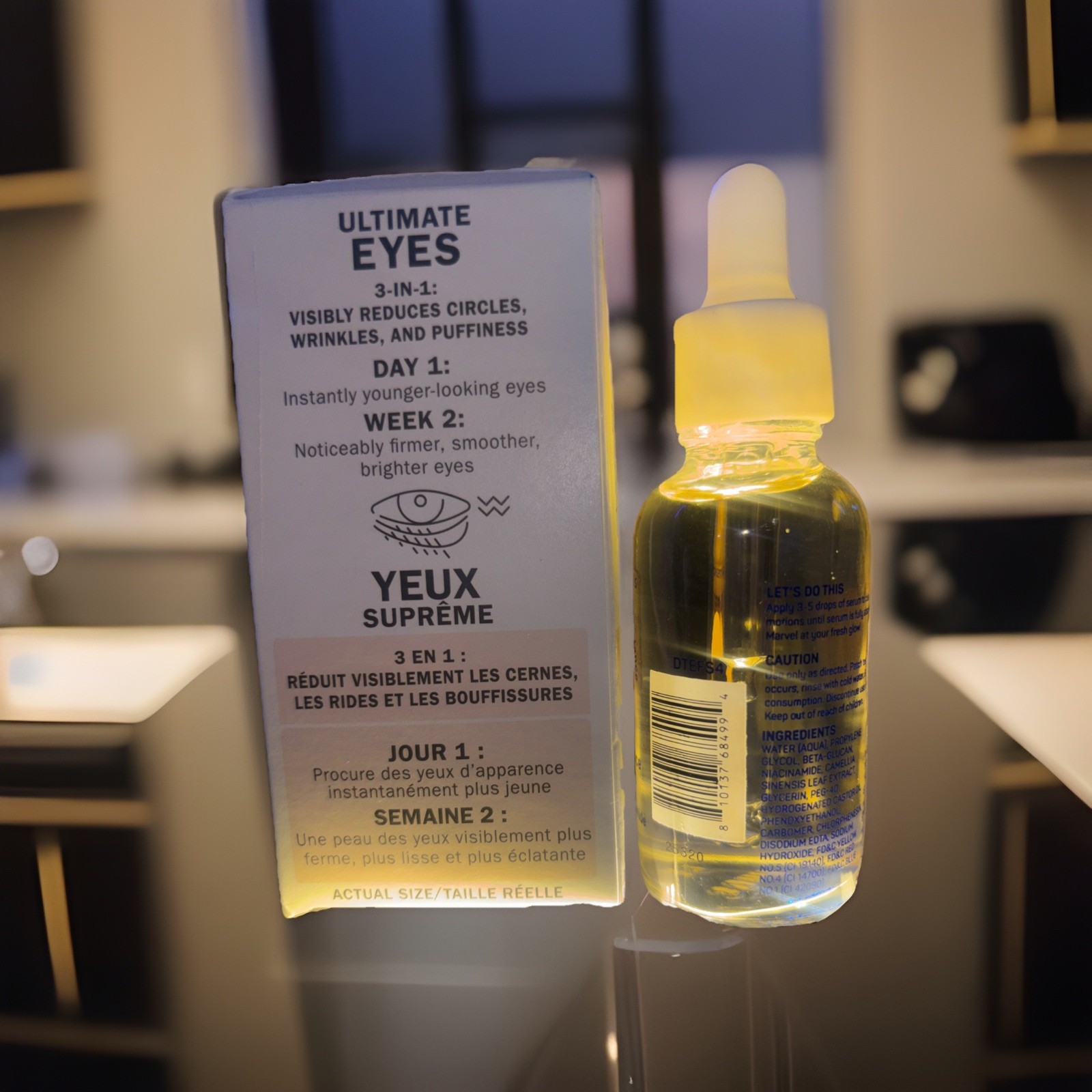 Olay YEUX Supreme 0.4oz Wrinkles Dark Circles Eye Cream+ Spa•Scentials Serum 1OZ