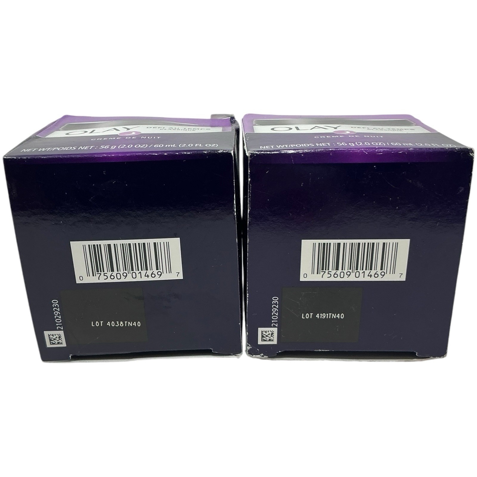 LOT OF 2 Olay Age Defying Anti-Wrinkle Night Cream, Fights Fine Lines , 2.0 oz