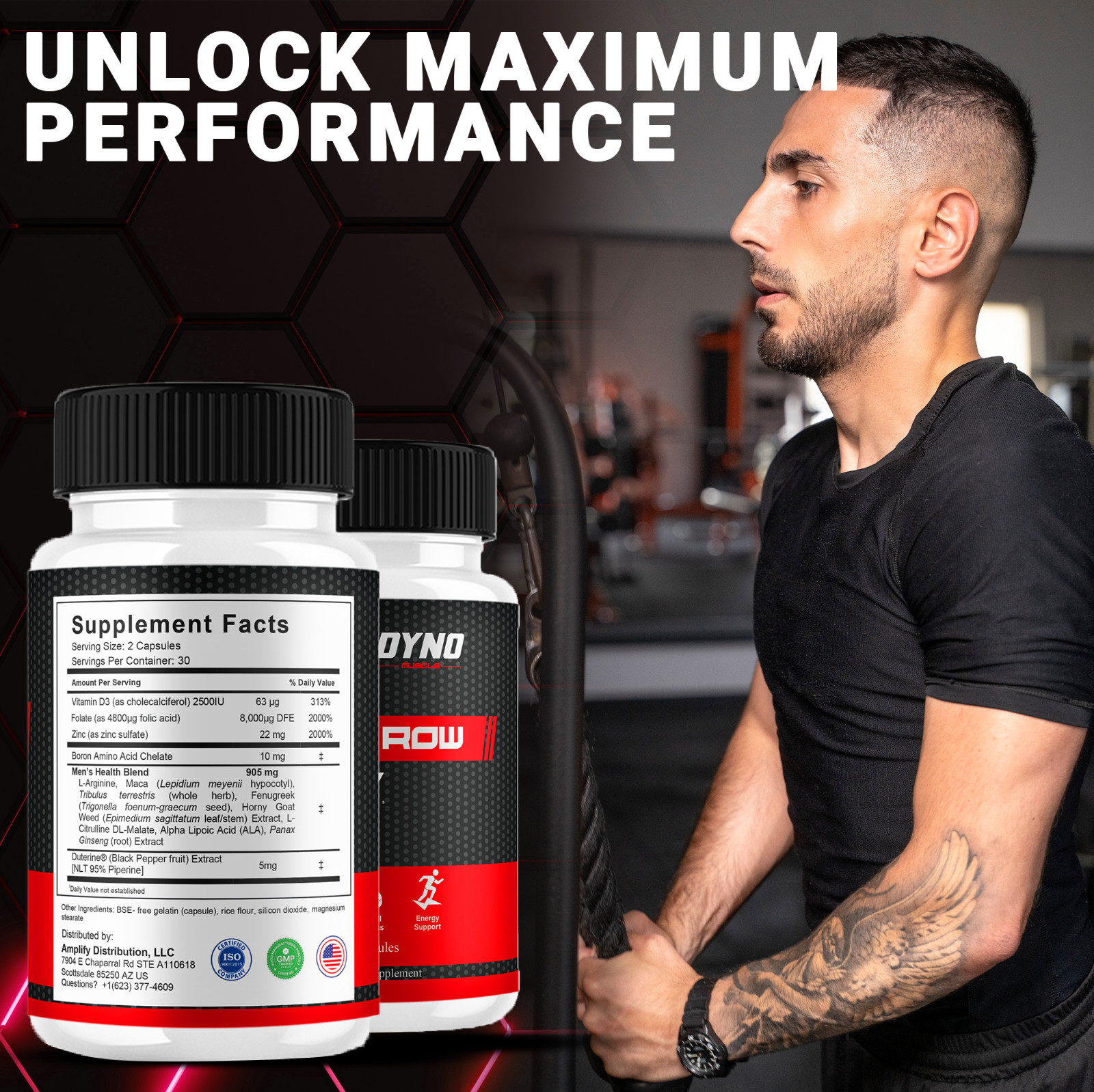 Dyno My-Grow Muscle Support Dyno My-Grow Supplement (60 Capsules)